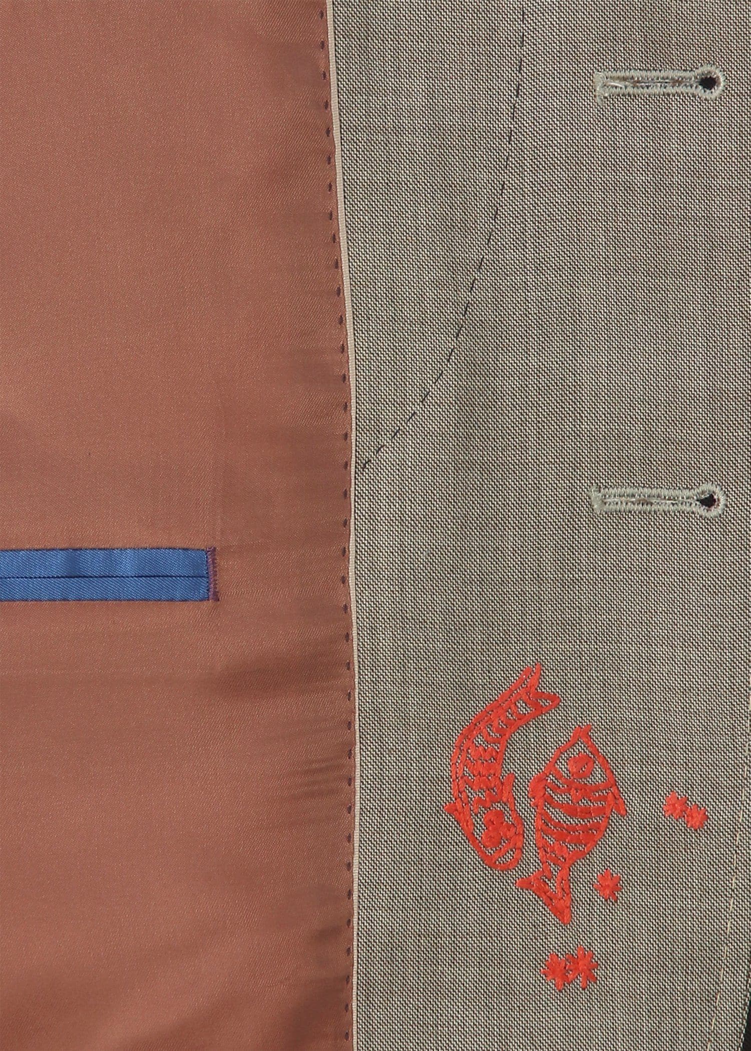 ウールシャークスキン ターンアップカフ スーツ