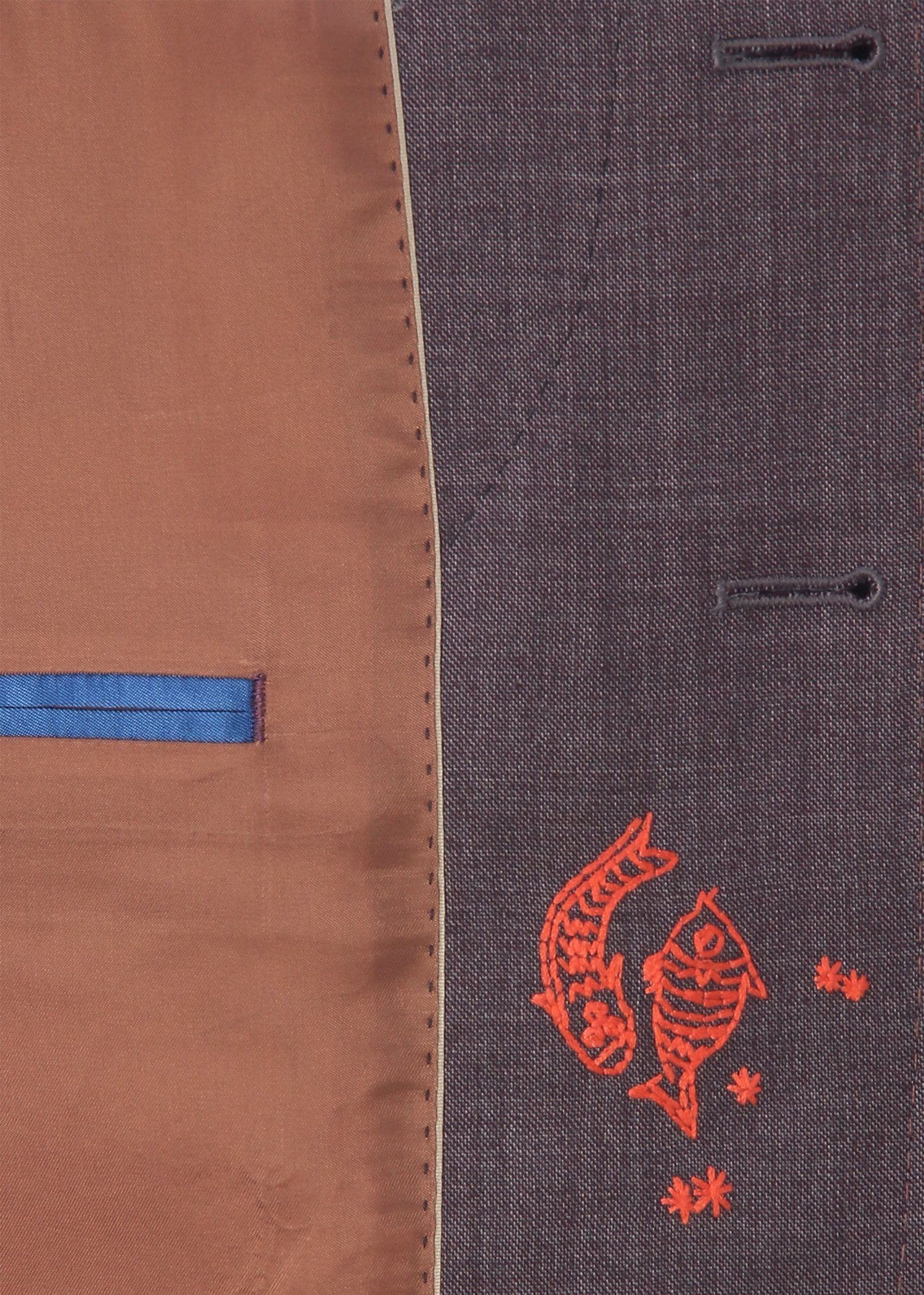 ウールシャークスキン ターンアップカフ スーツ