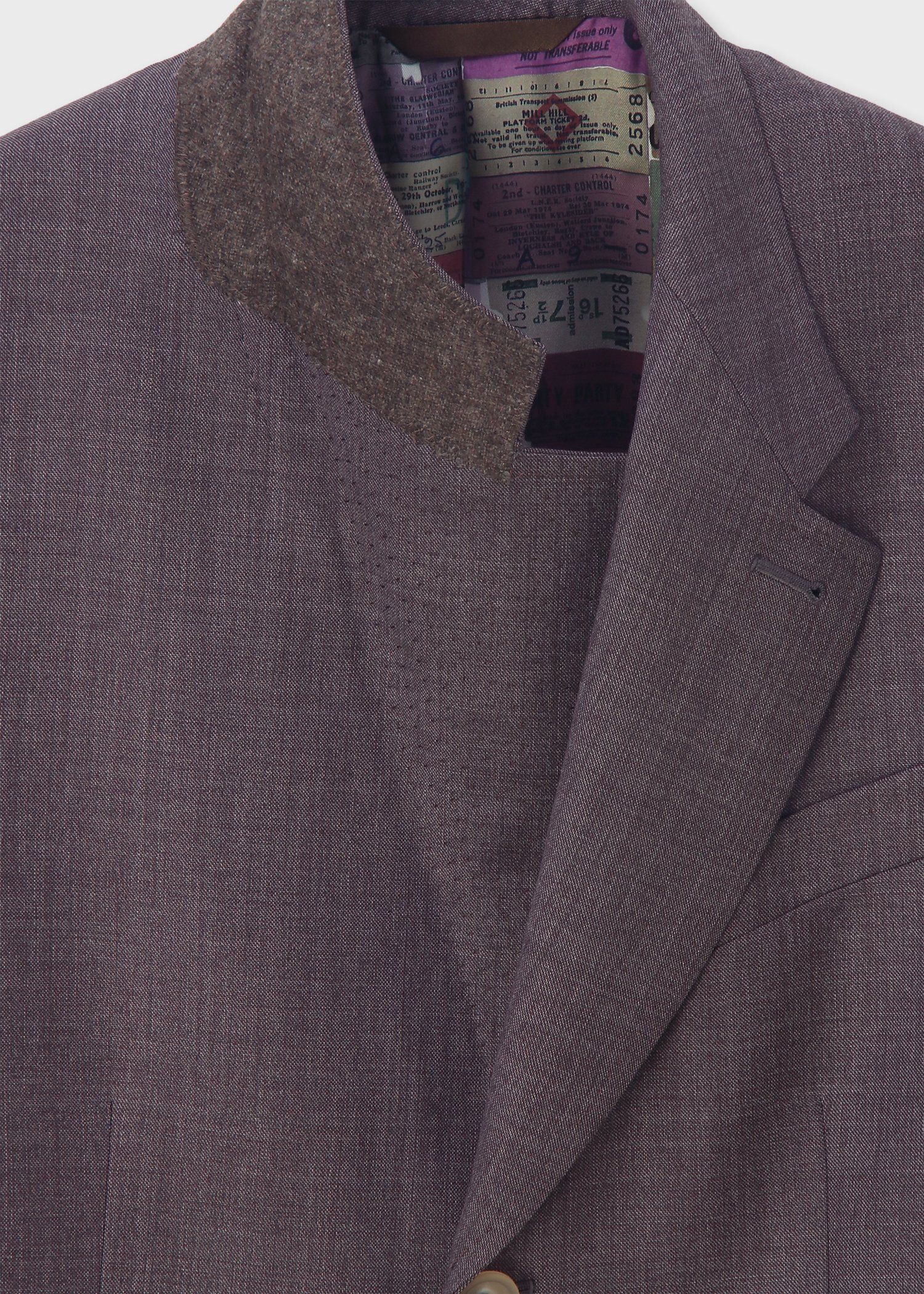 ウールシャークスキン ターンアップカフ スーツ