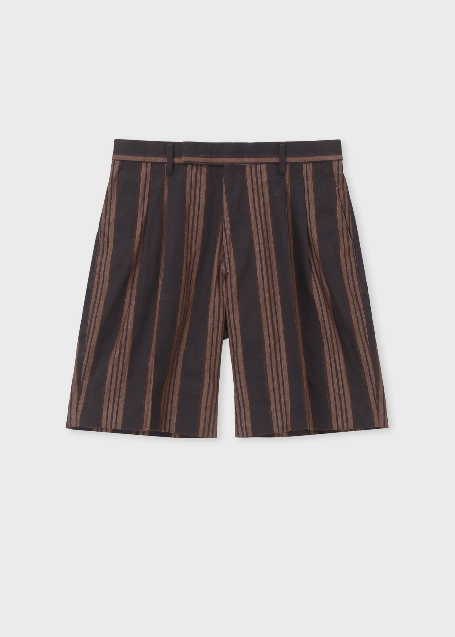 ボールドミックスストライプ 2タックショーツ