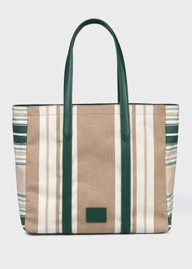 ウーブンストライプ トートバッグ