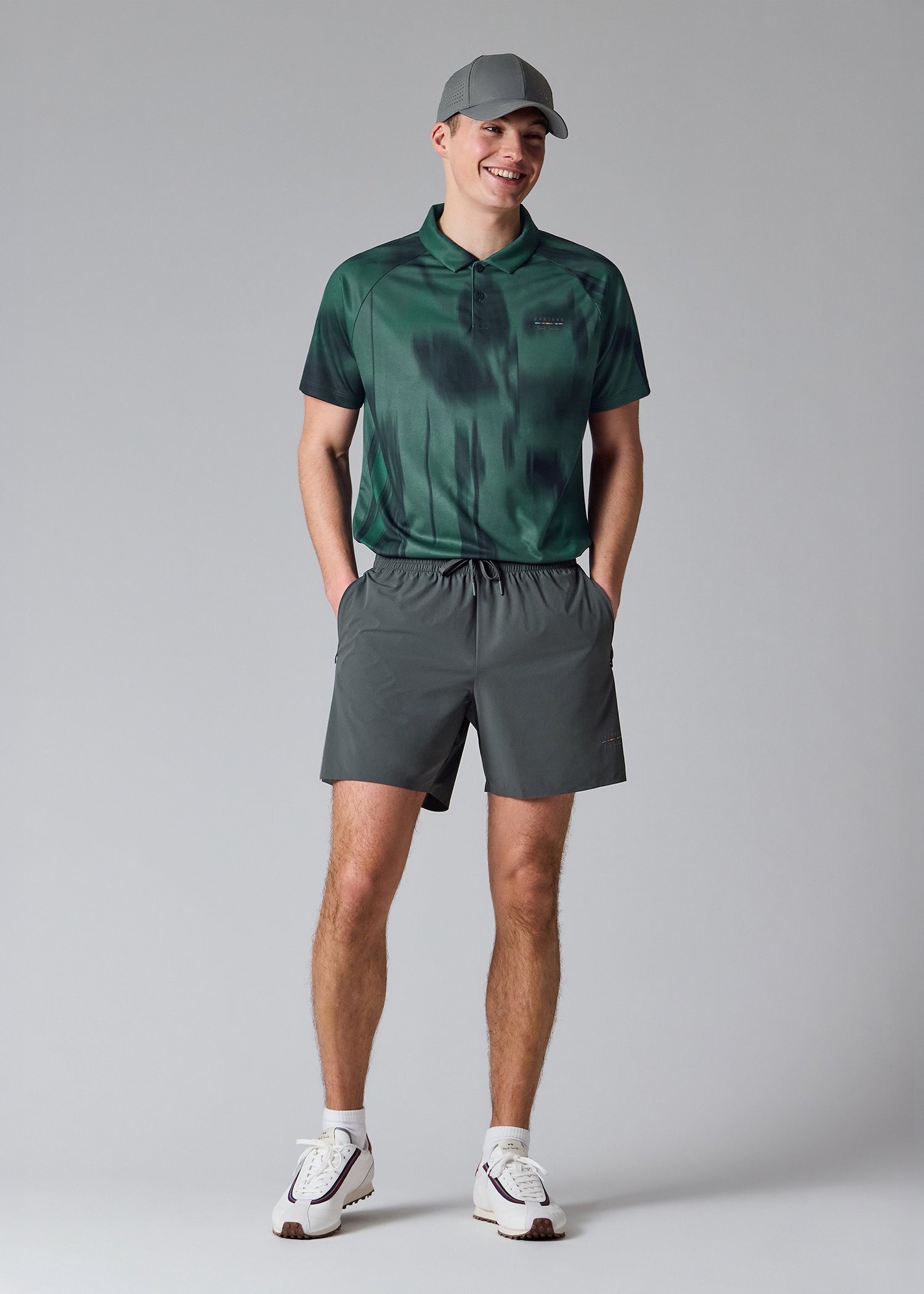 Paul Smith ＋ Castore パフォーマンス プリントポロシャツ