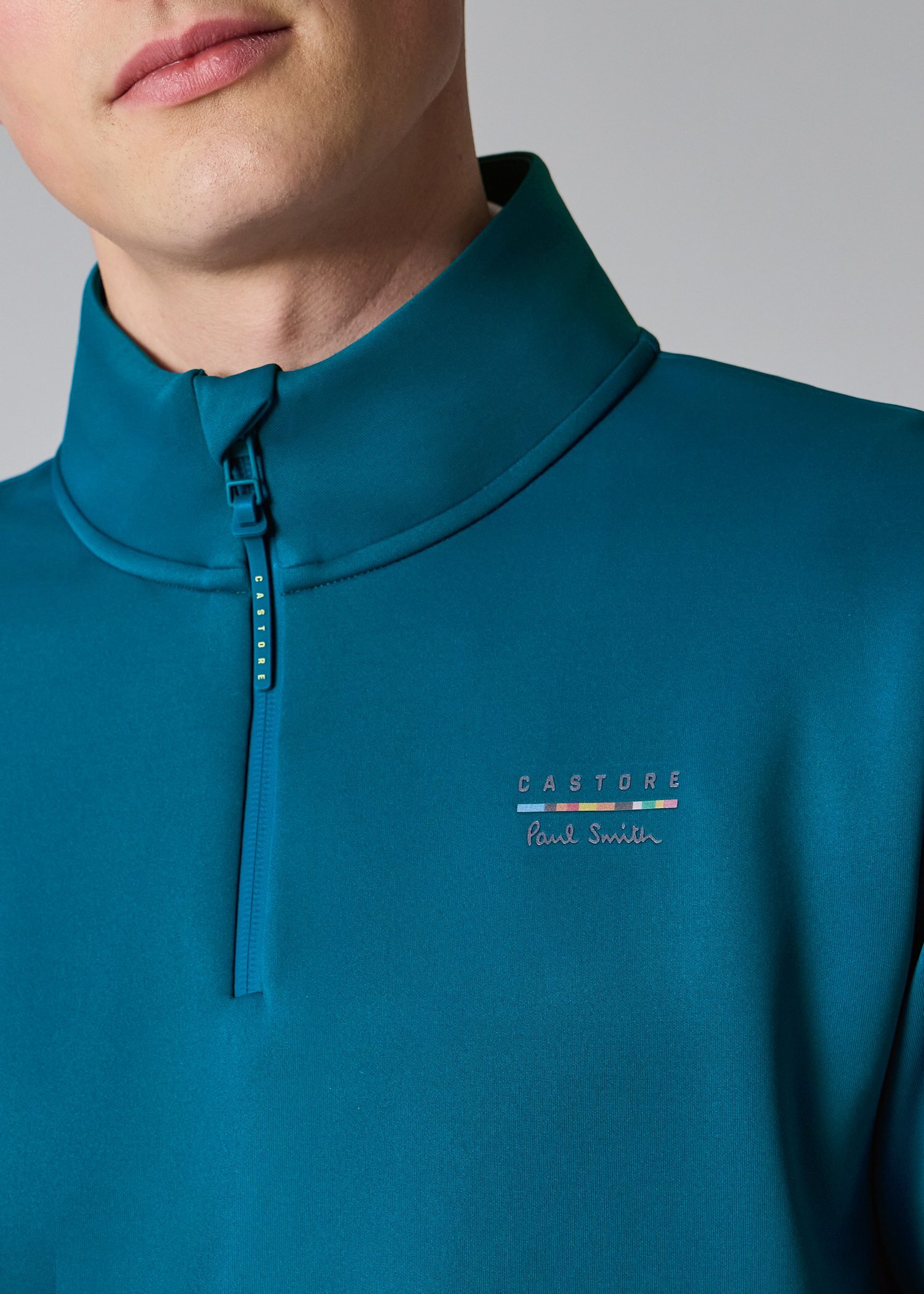 Paul Smith ＋ Castore テクニカル クオータージップ カットソー