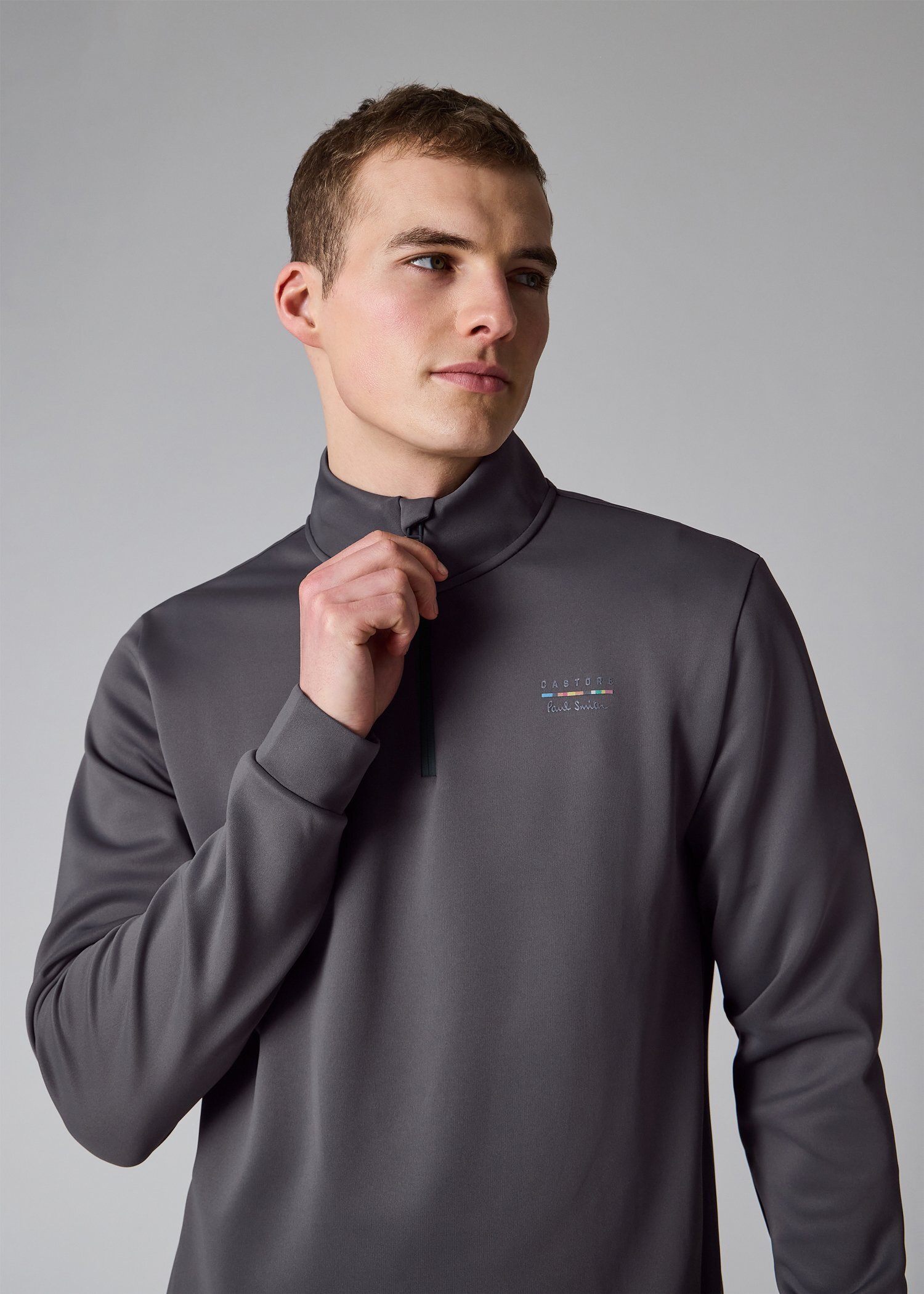 Paul Smith ＋ Castore テクニカル クオータージップ カットソー