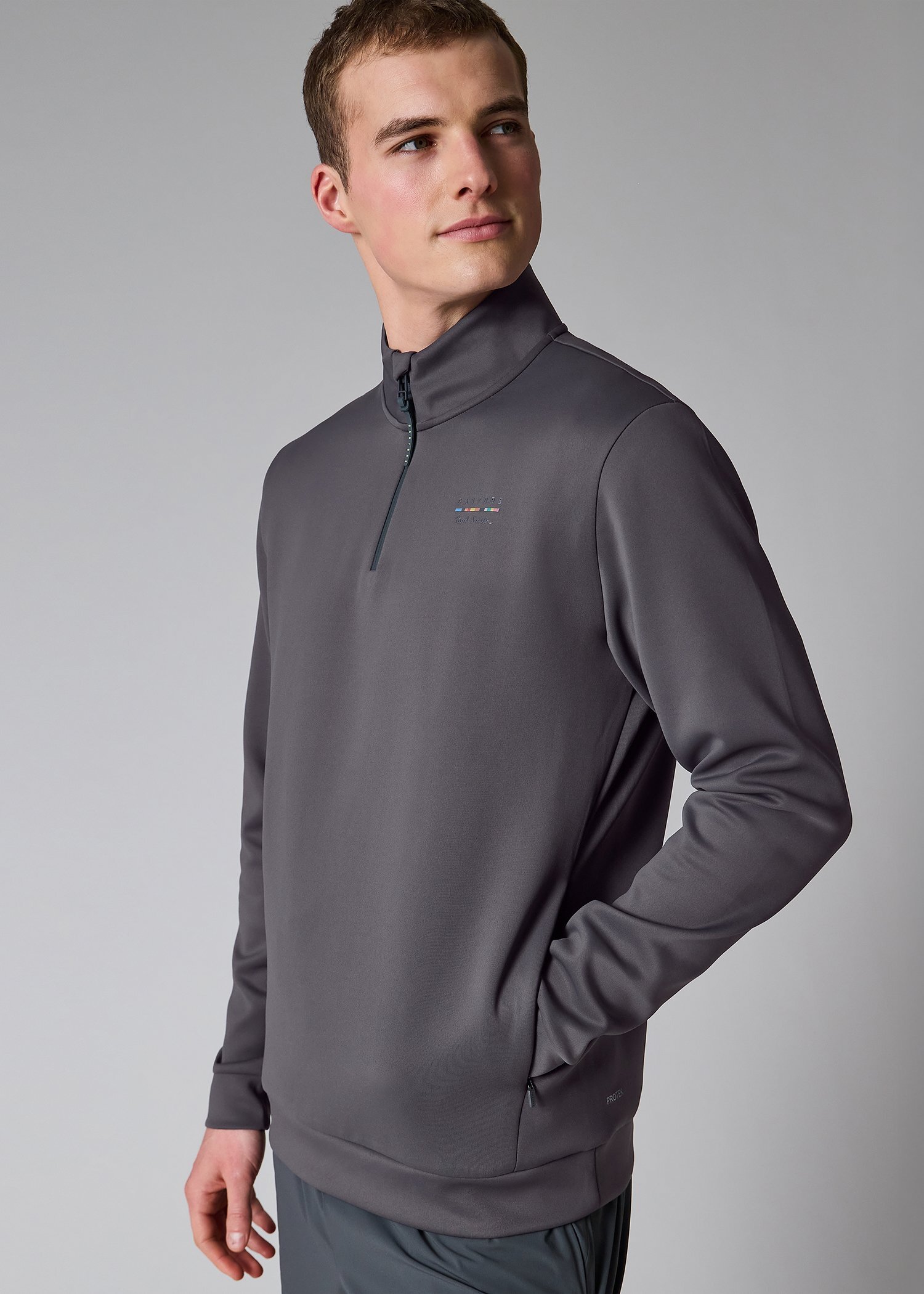 Paul Smith ＋ Castore テクニカル クオータージップ カットソー