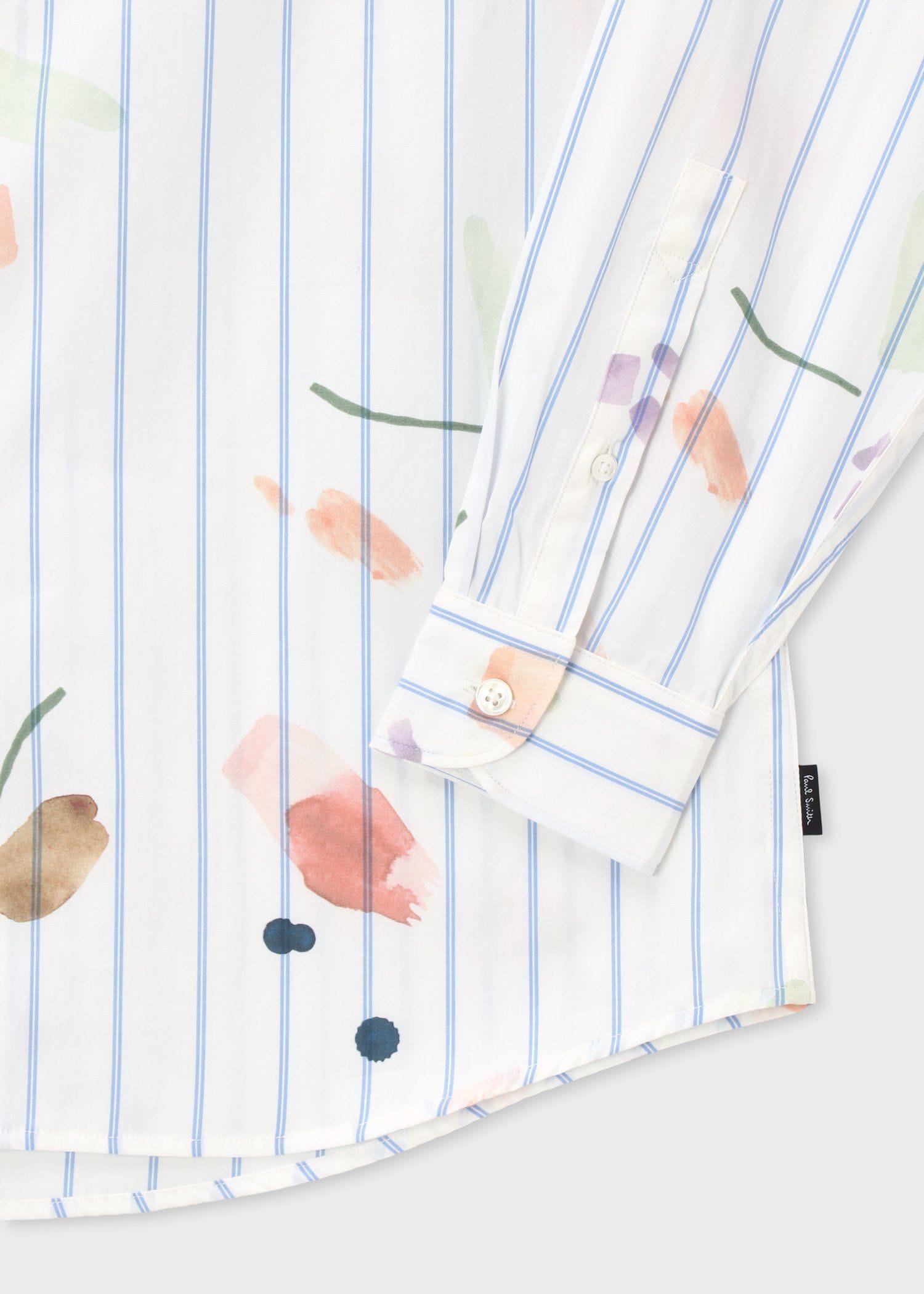 "Watercolor Paint Floral" カジュアルシャツ