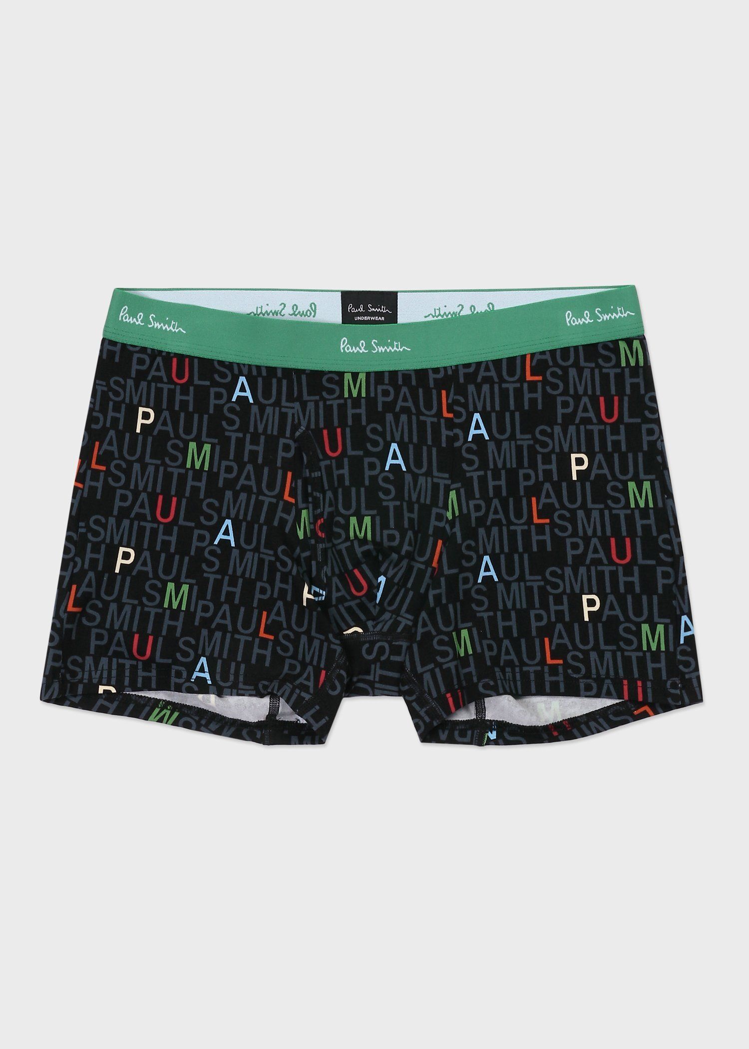 "Logo" パターン ボクサーパンツ