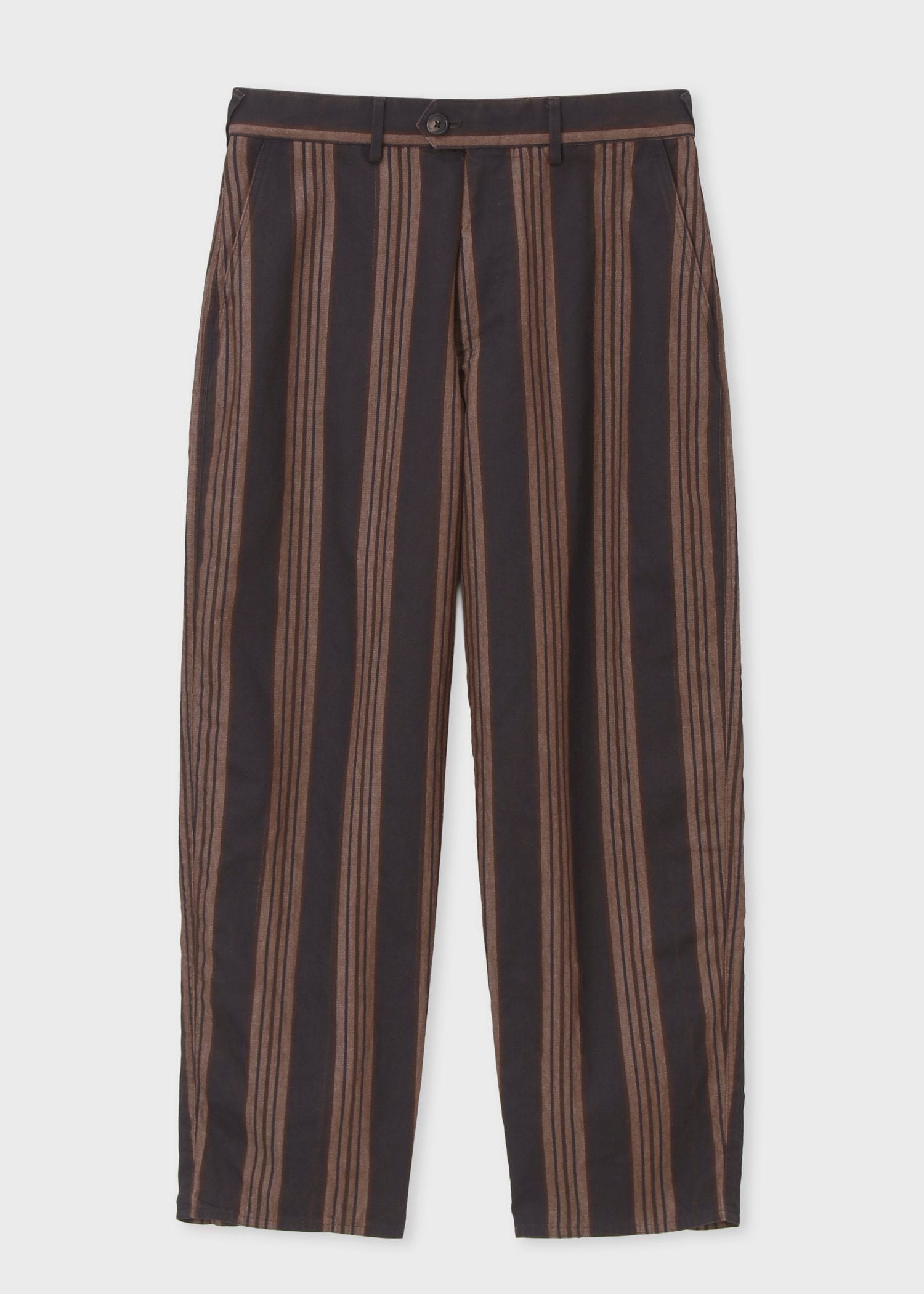 ボールドミックスストライプ ワイドトラウザーズ