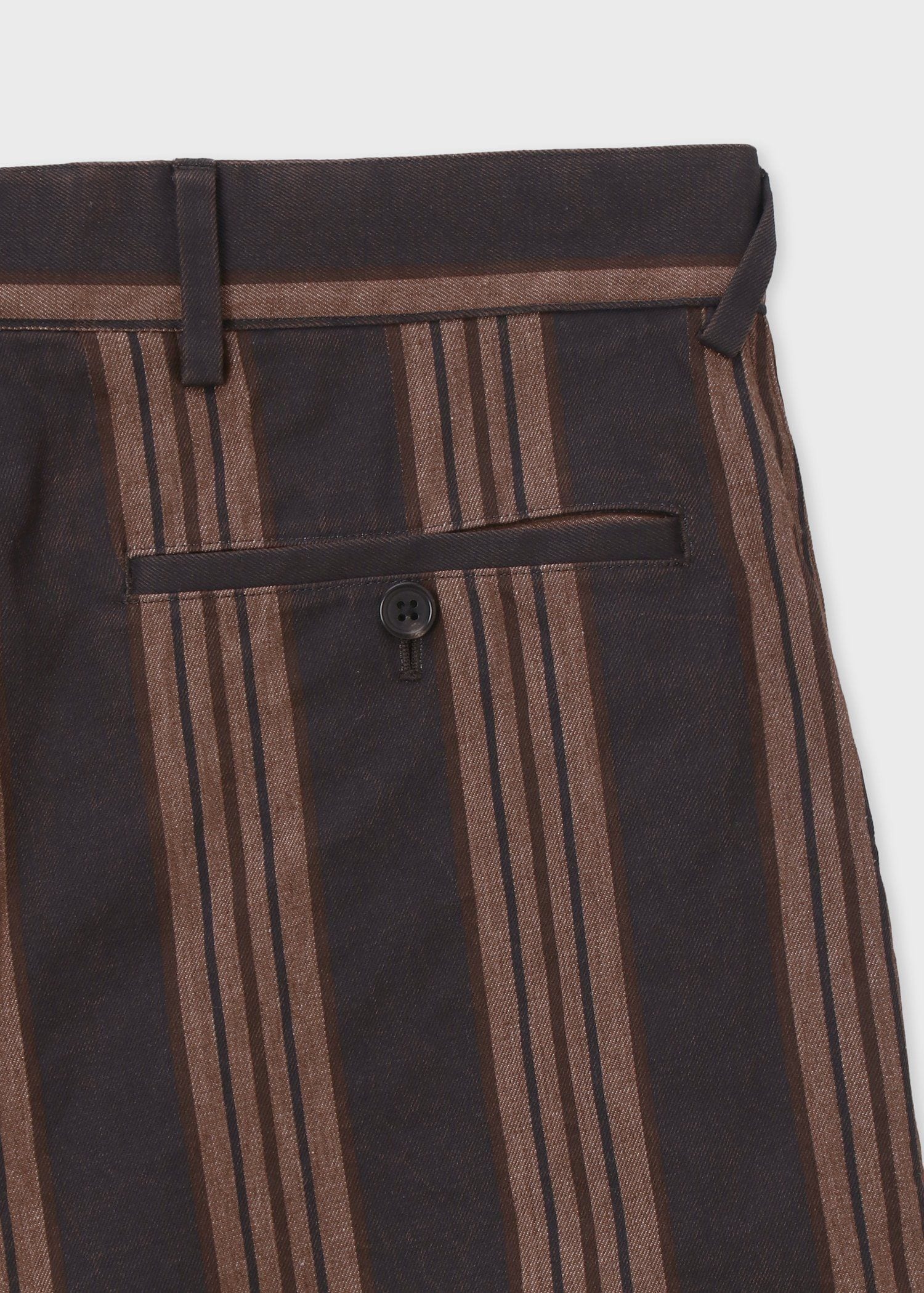 ボールドミックスストライプ ワイドトラウザーズ