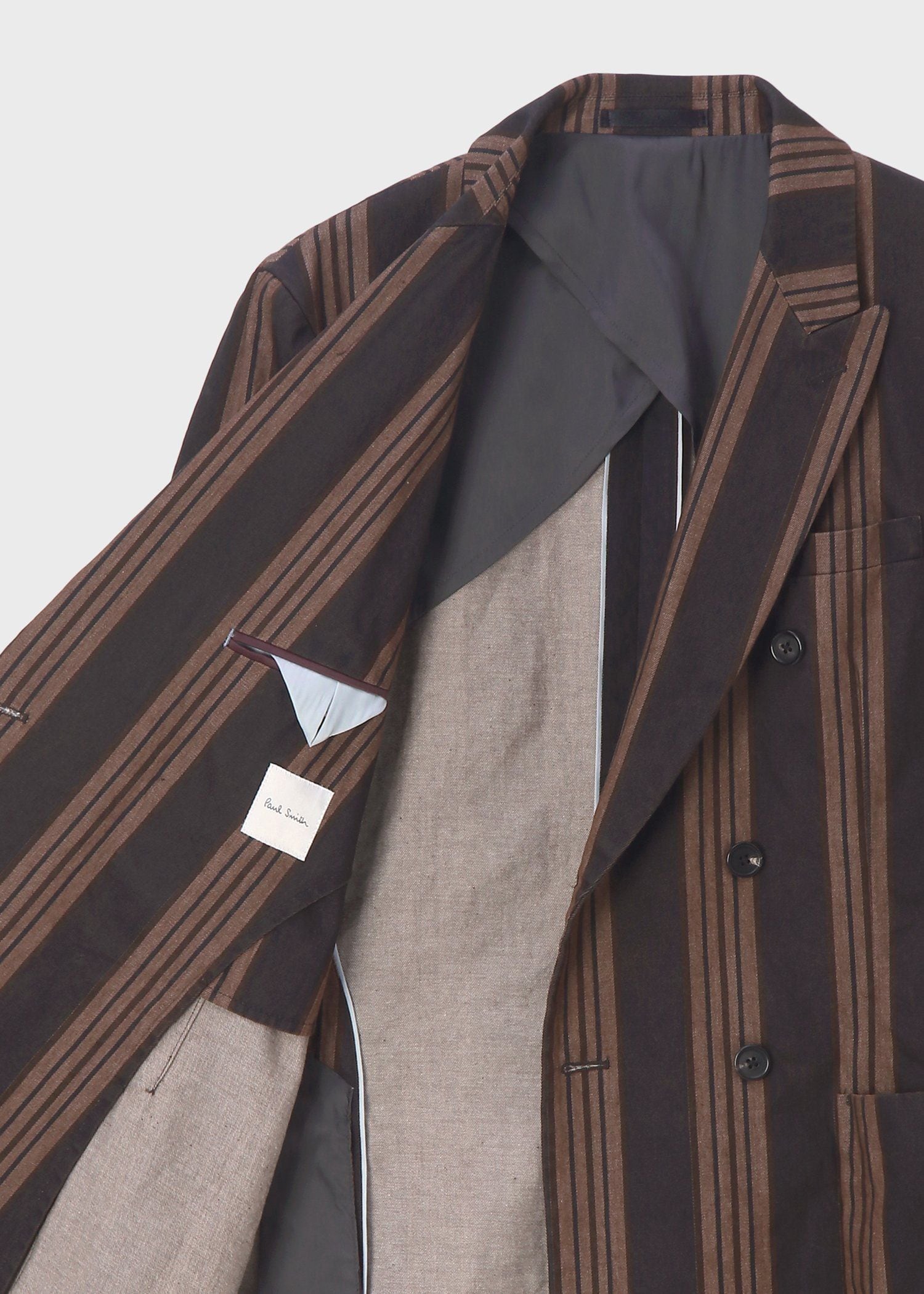 ボールドミックスストライプ ダブルブレストジャケット