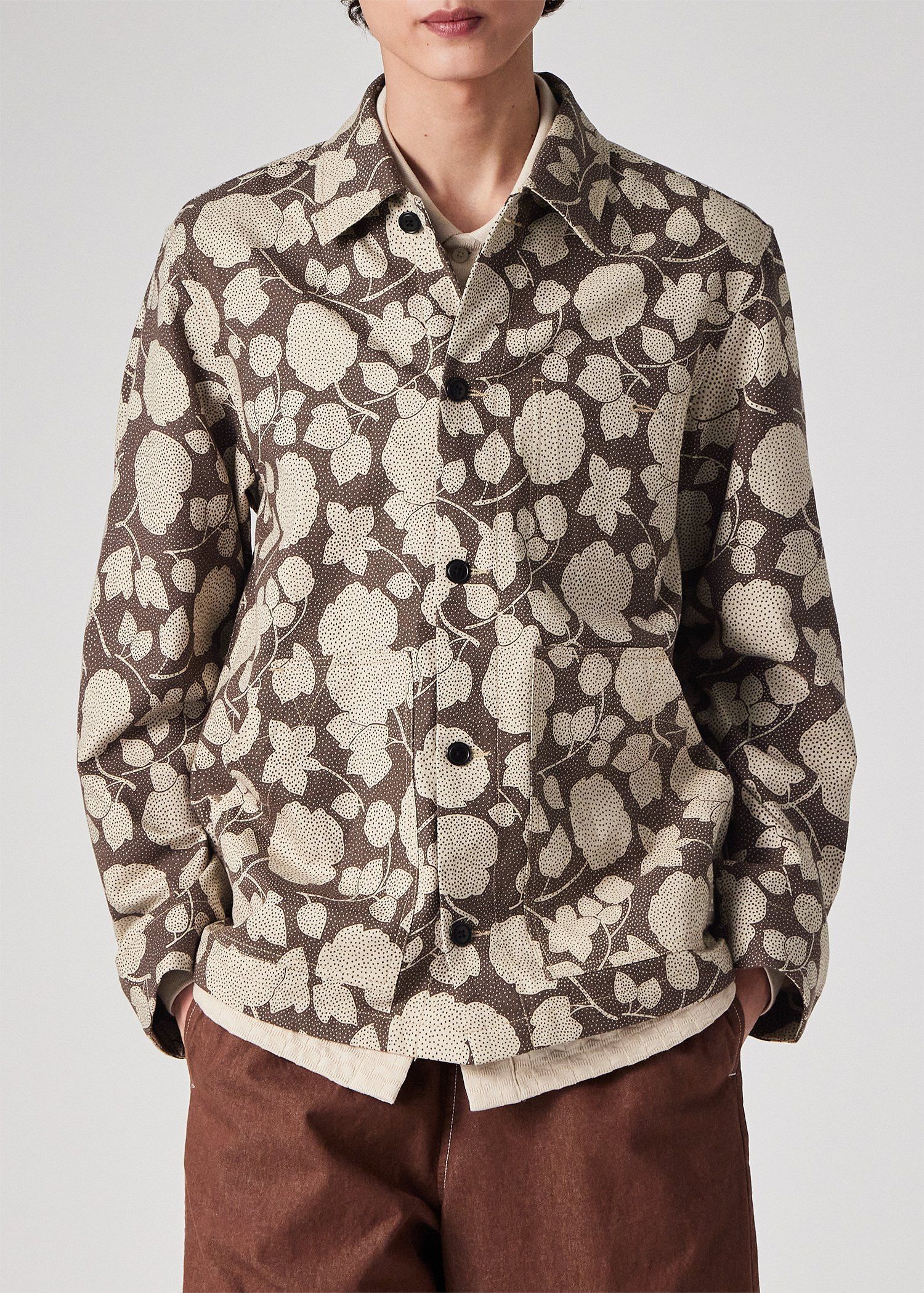 ドッテッドフローラル カバーオール