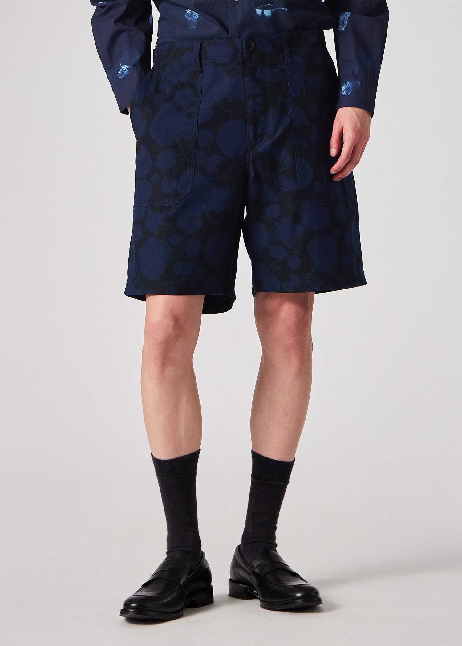 ドッテッドフローラル ベイカーショーツ