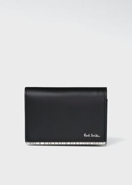 メタルシャドーストライプ3つ折り財布