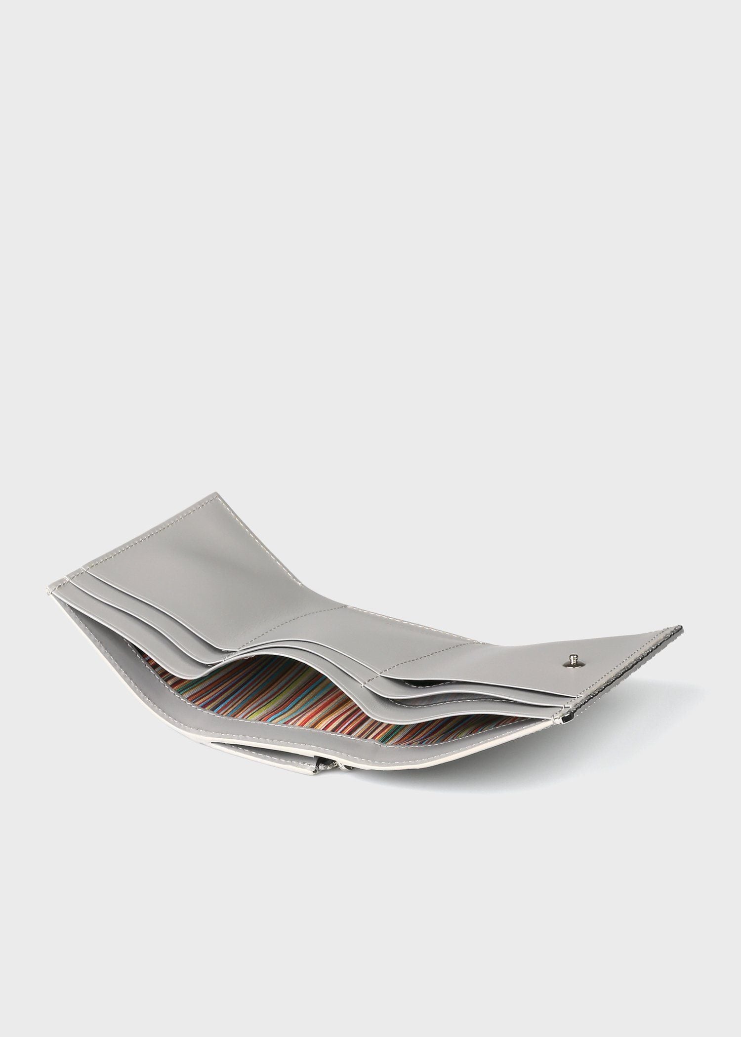 メタルシャドーストライプ3つ折り財布