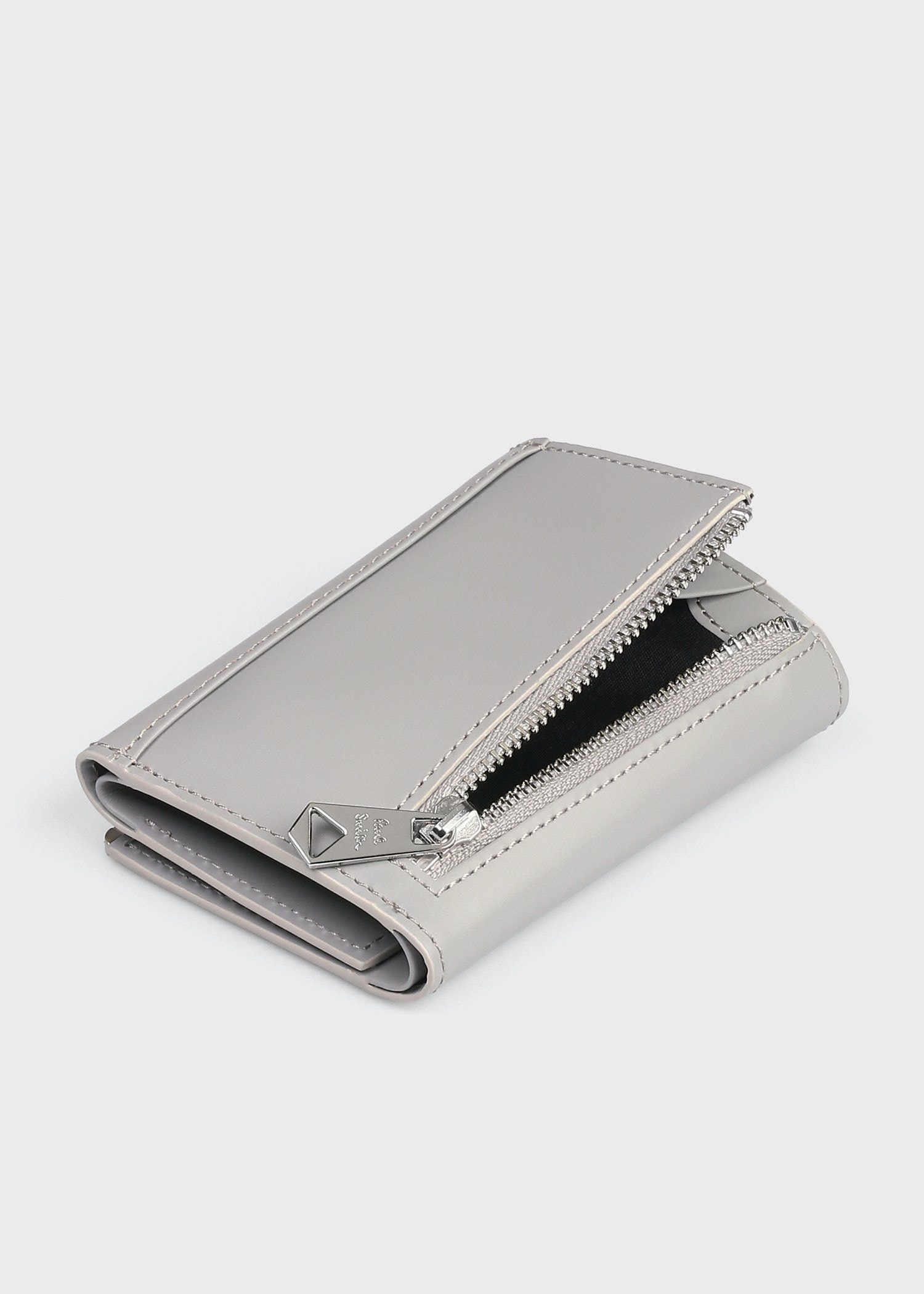 メタルシャドーストライプ3つ折り財布