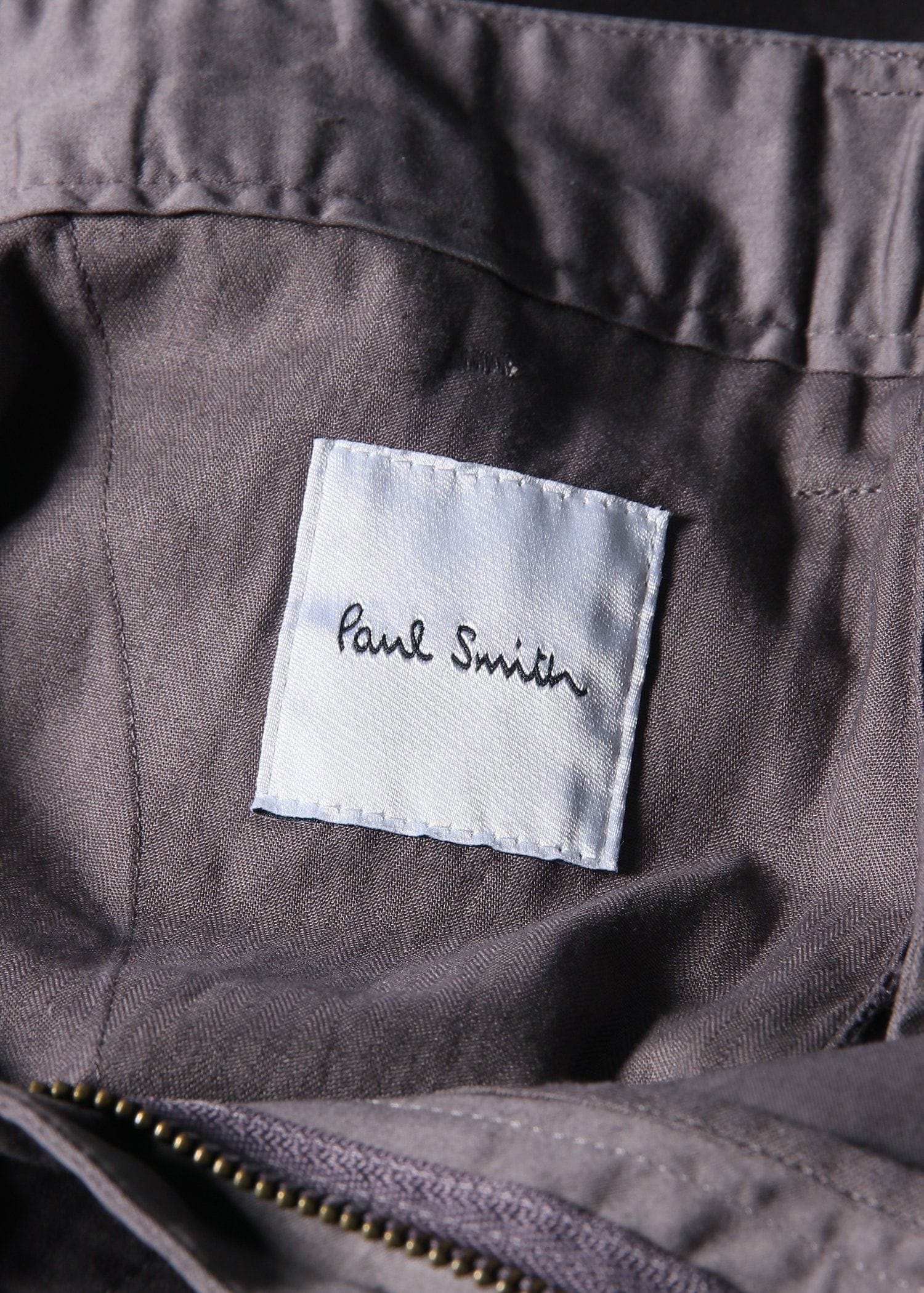 コットンサテン ガーメントダイ テーパードトラウザーズ