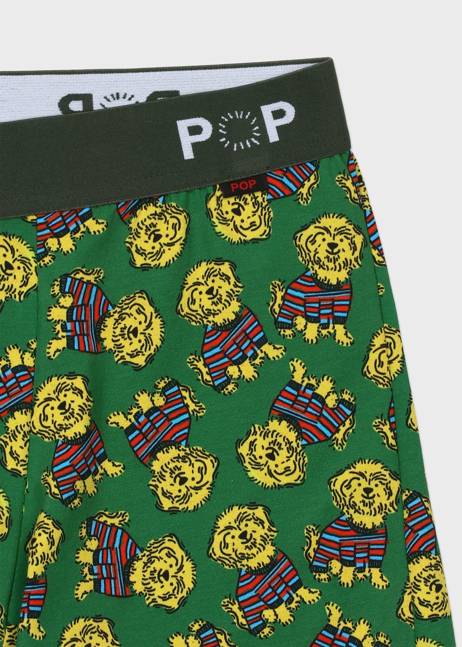 "Stripe Dogs" ボクサーパンツ