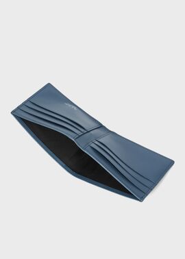 Blue Chevron Leather
