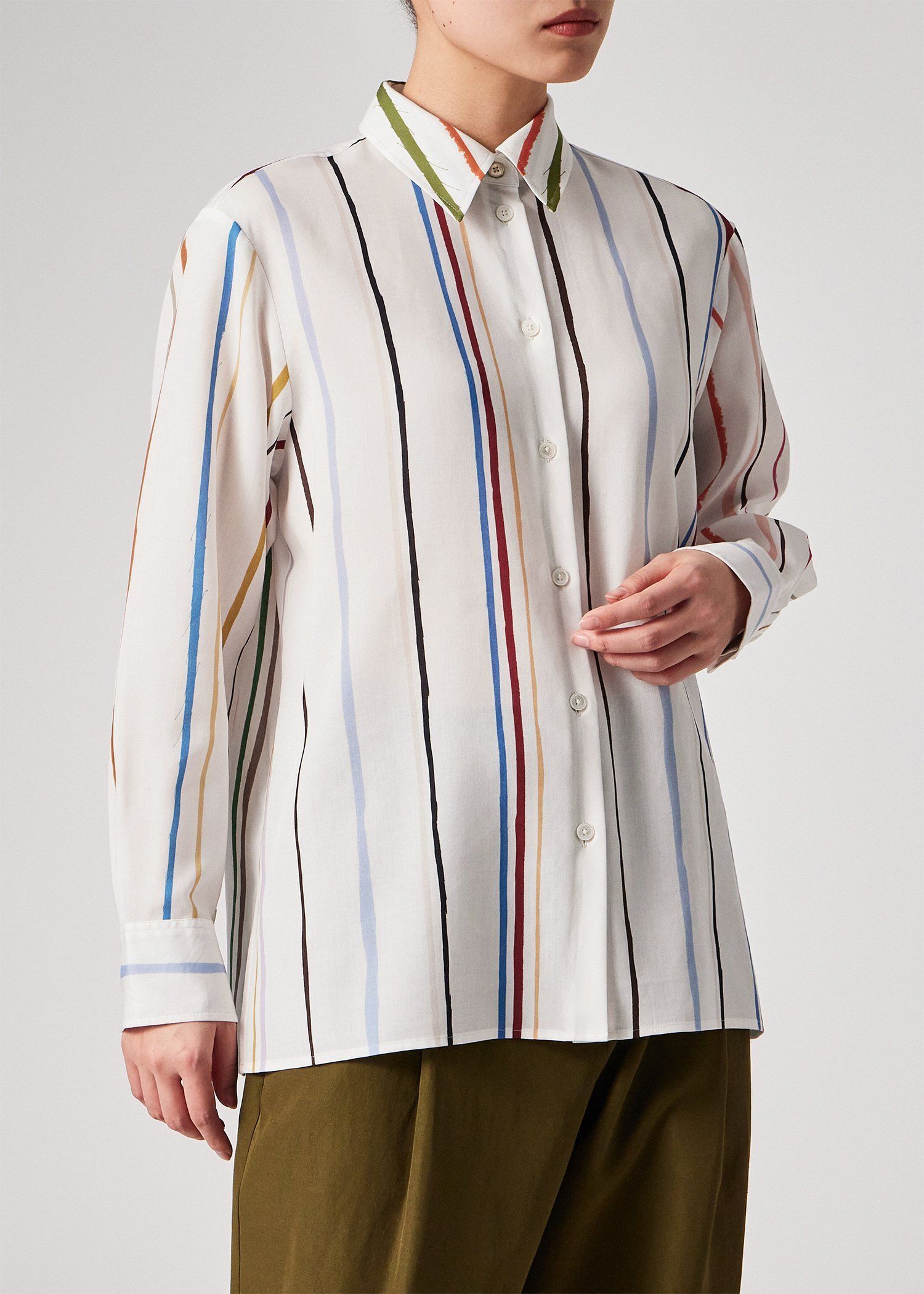 ウィメンズ  "Painted Stripe" シャツ
