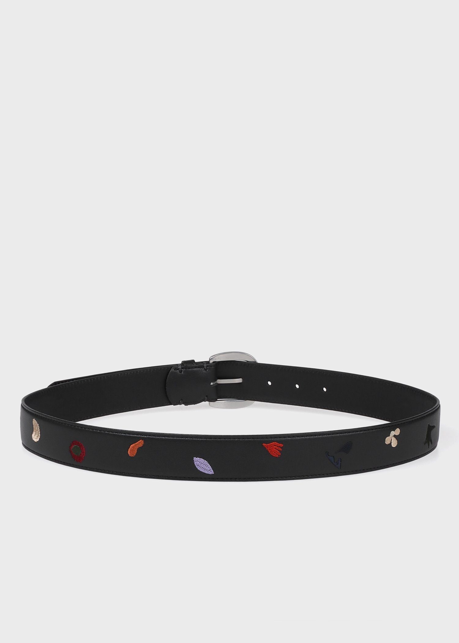 "Embroidered Elements" レザーベルト