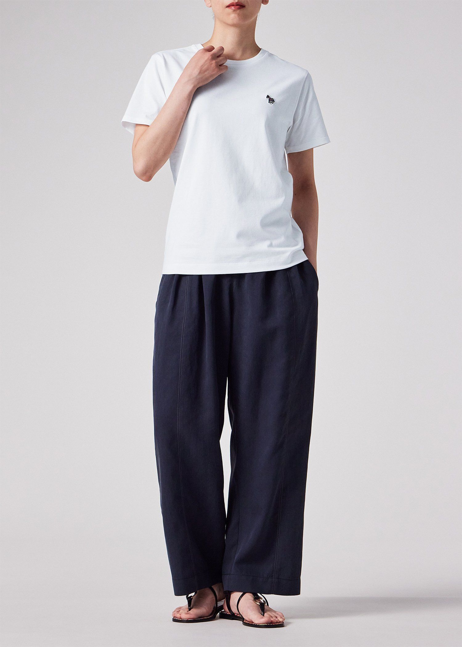 ウィメンズ ゼブラ ワンポイント 半袖Tシャツ