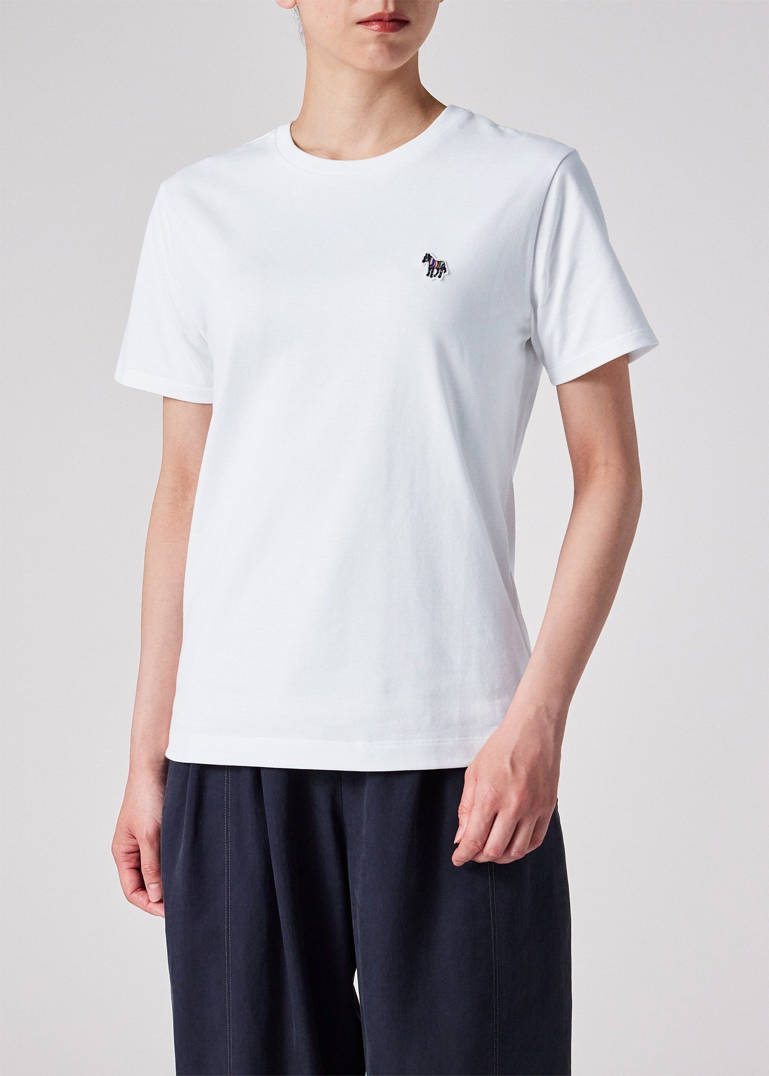 ウィメンズ ゼブラ ワンポイント 半袖Tシャツ