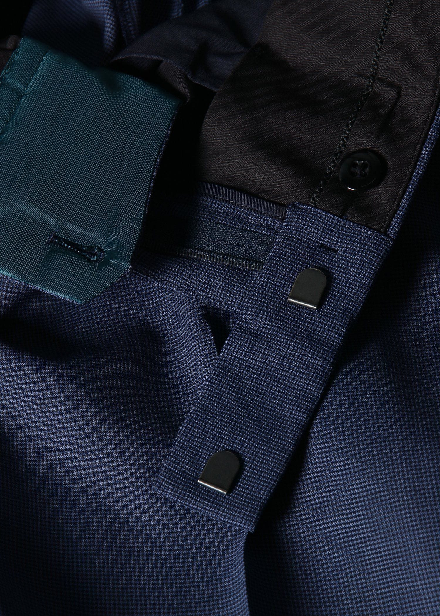 マイクロハウンドトゥース テーパードトラウザーズ