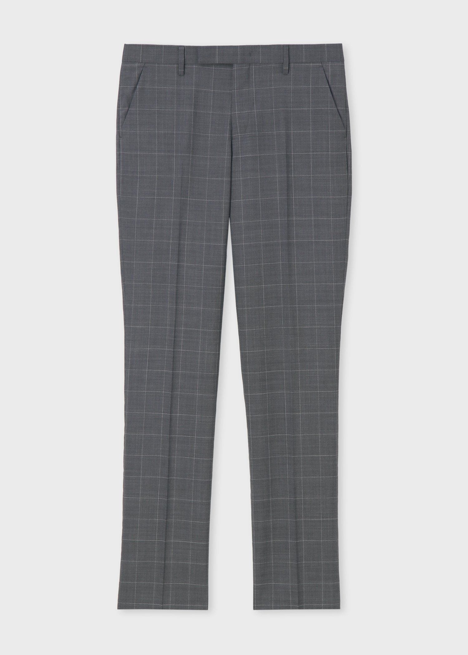 サマーウィンドウペーン テーパードトラウザーズ