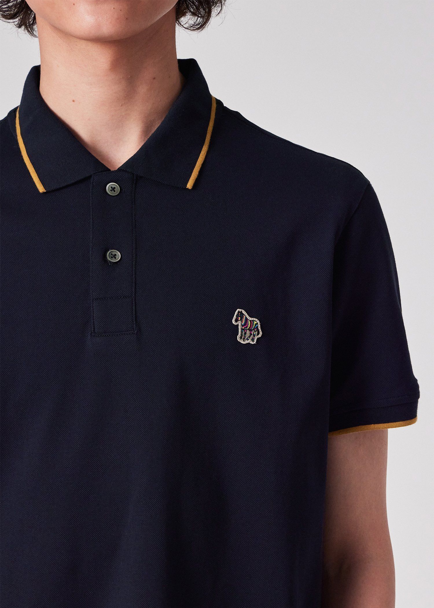 “Sports Stripe Zebra” ライン ポロシャツ