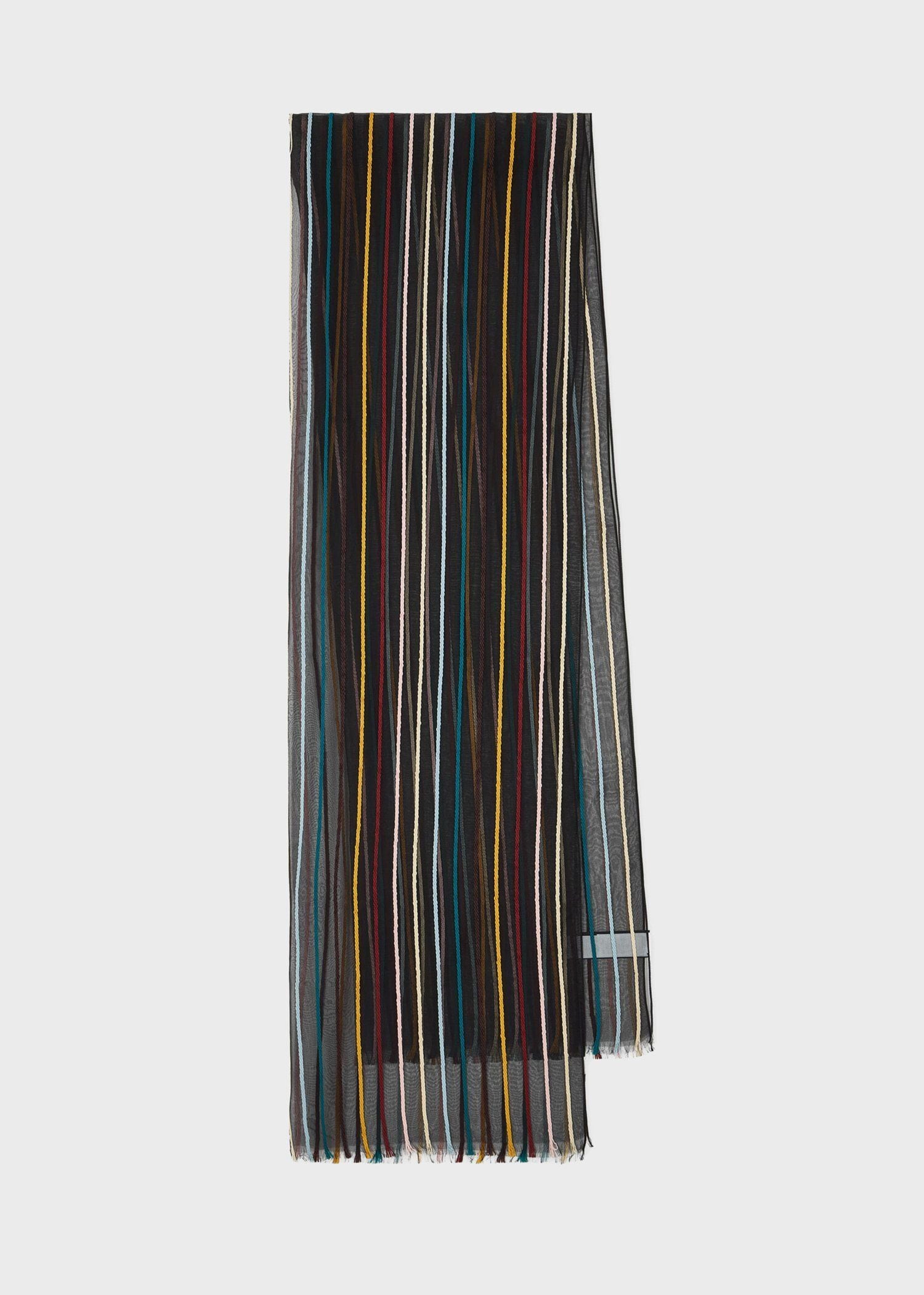 ウィメンズ "Signature Strip"シアー スカーフ