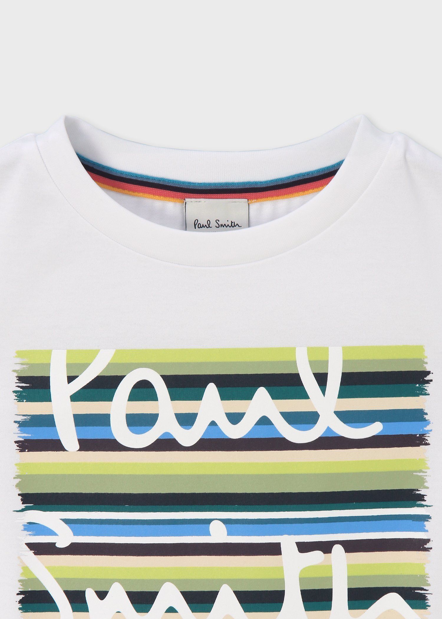ボーイズ ストライプロゴ Tシャツ
