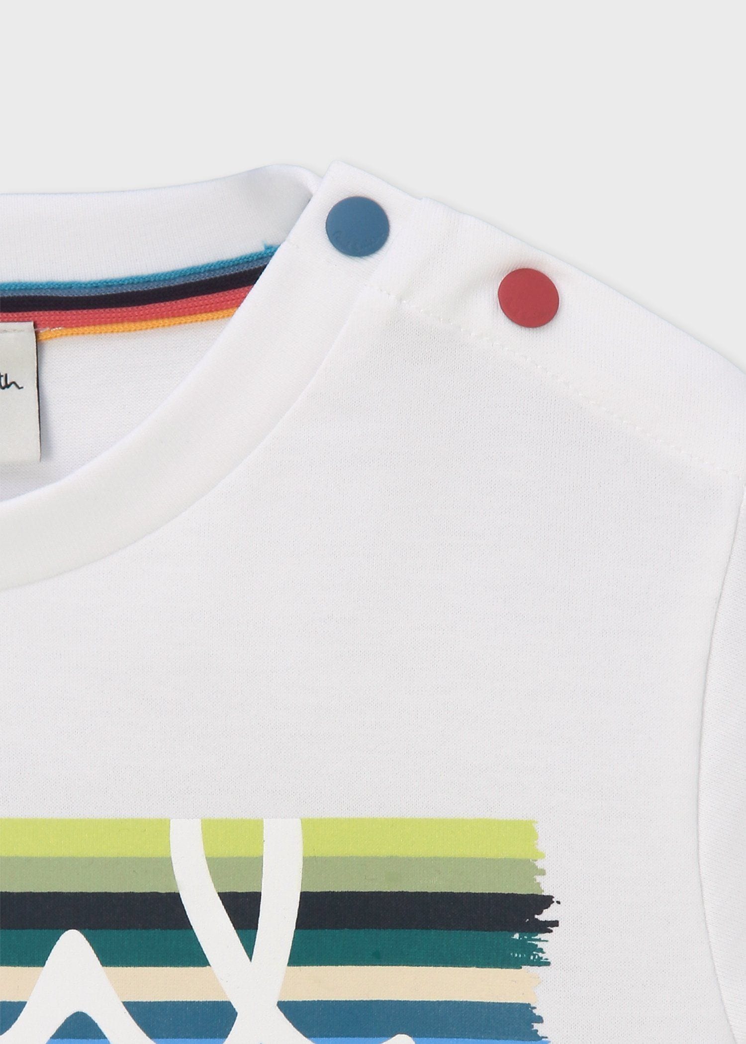 ボーイズ ストライプロゴ Tシャツ