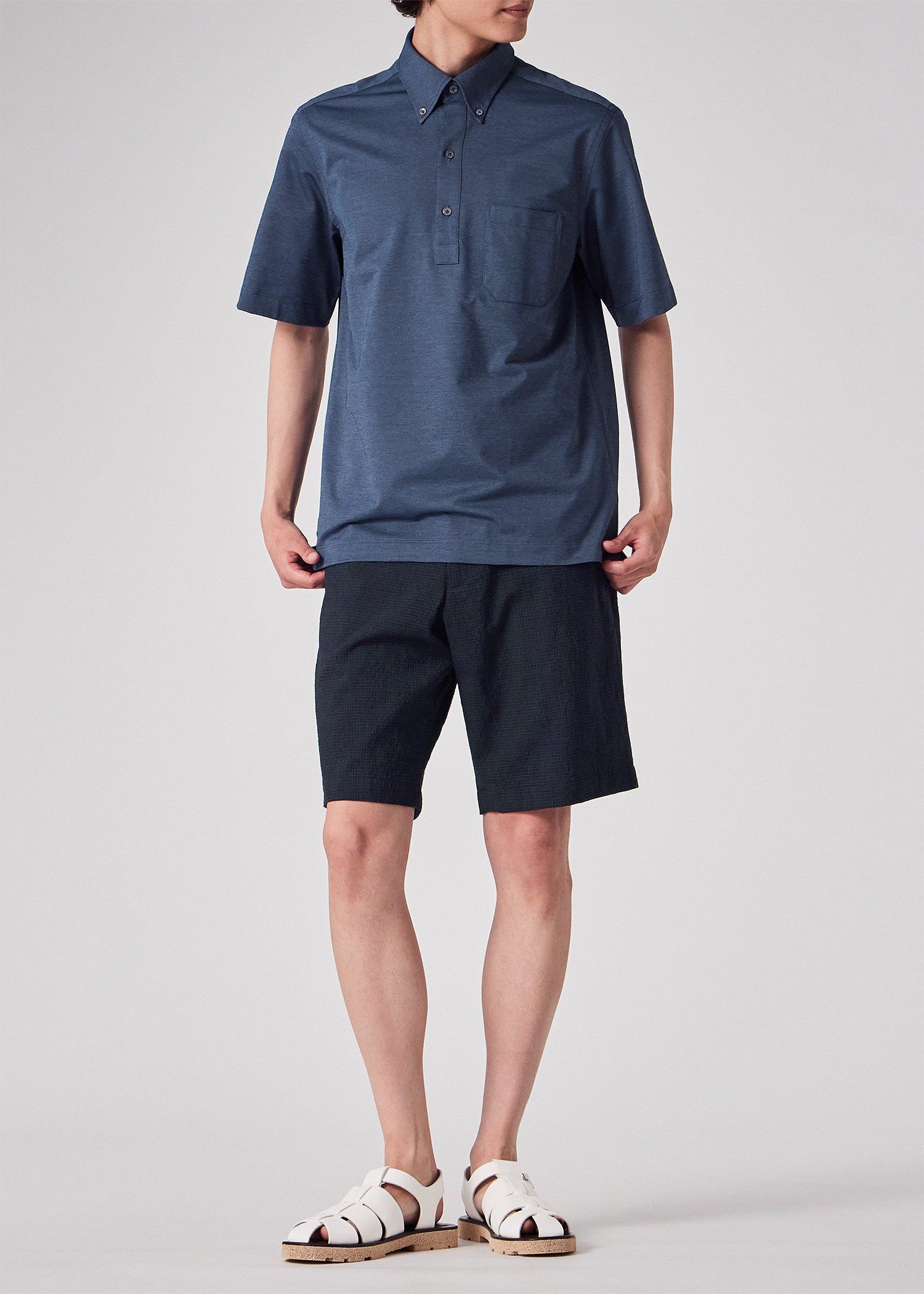 ウールシアサッカー ショーツ