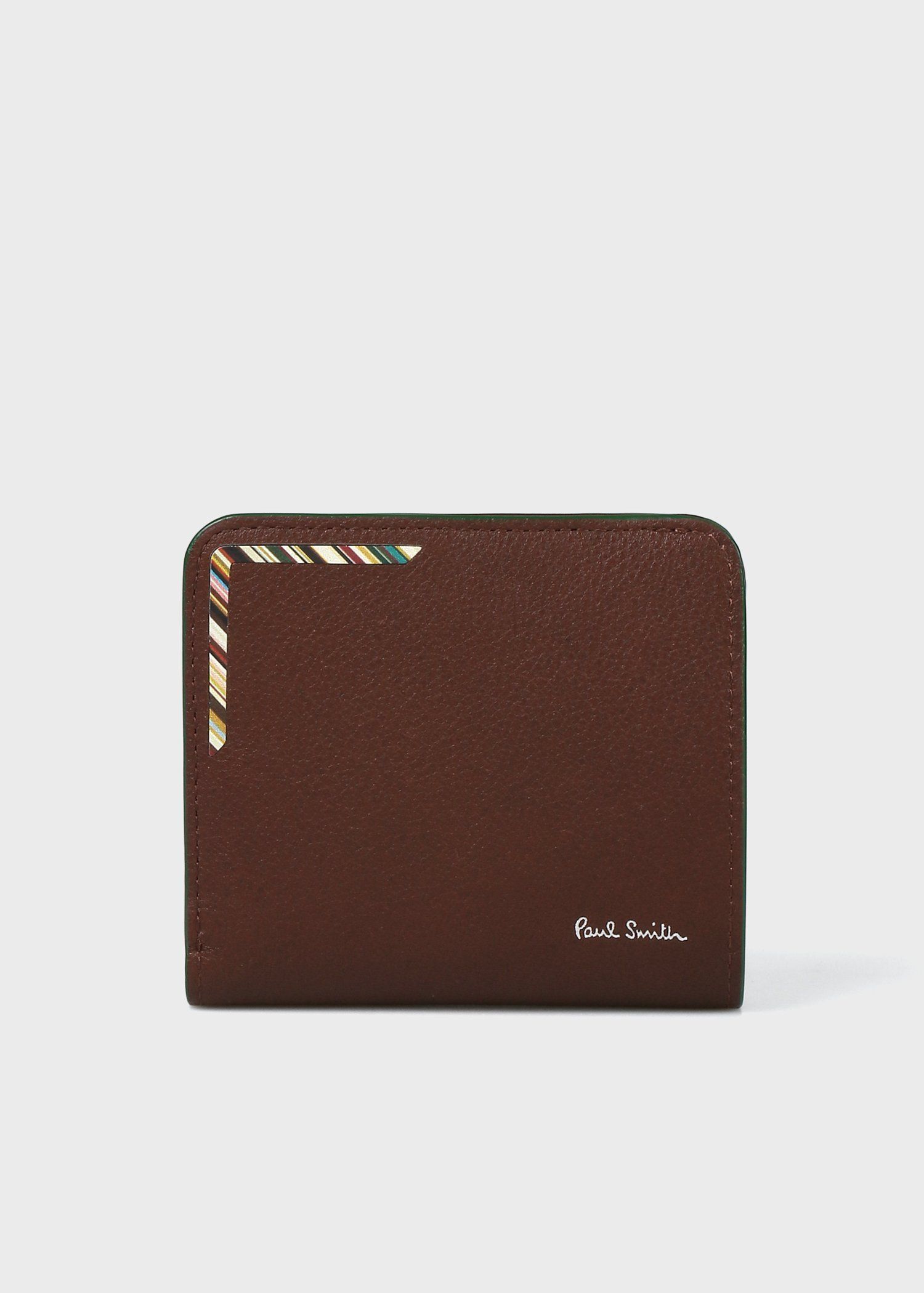 ストライプコーナー 2つ折り財布