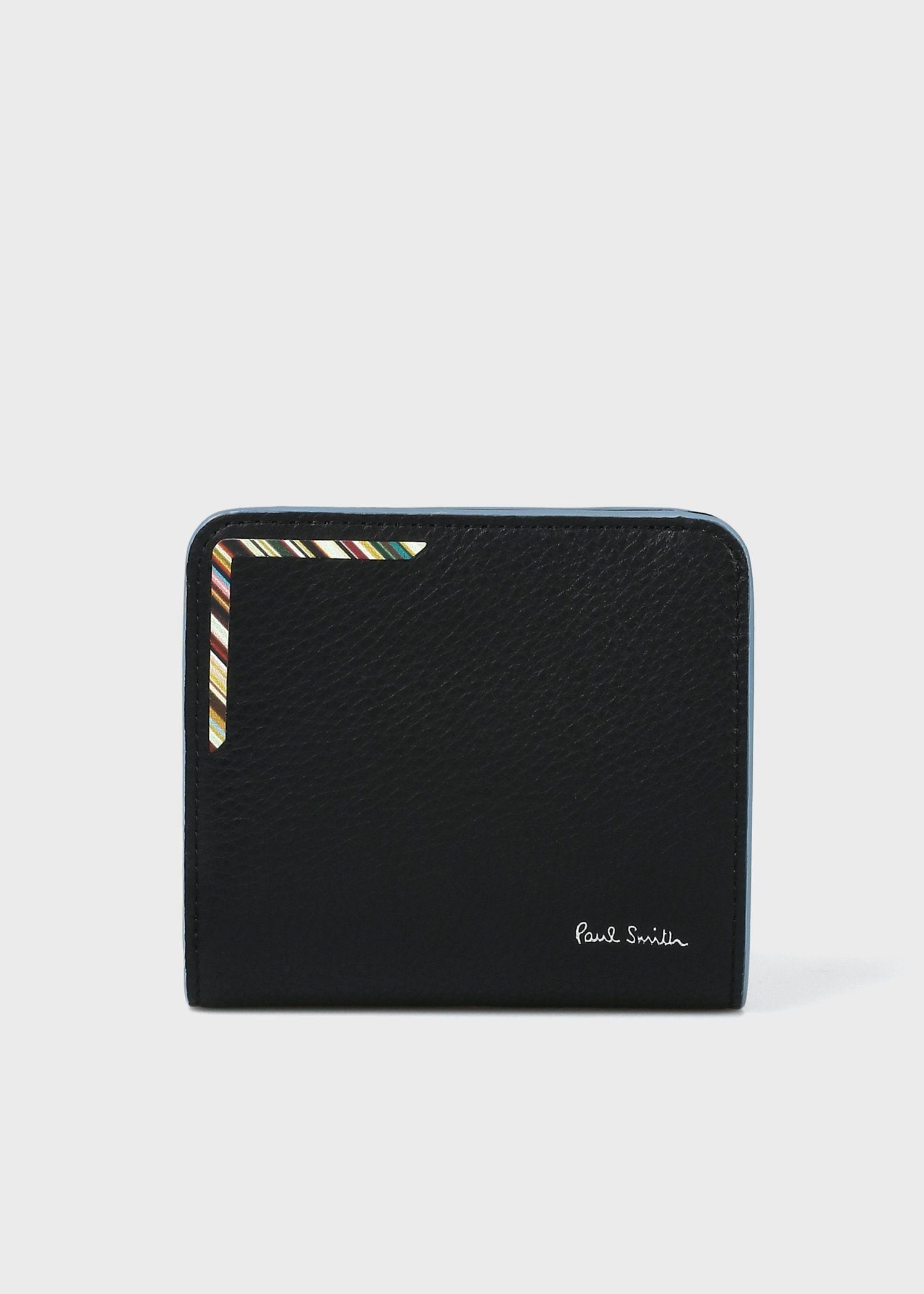 ストライプコーナー 2つ折り財布