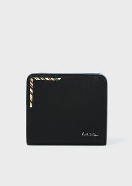 ストライプコーナー 2つ折り財布