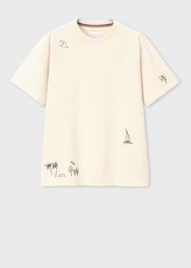 "Travel Stories" エンブロイダード Tシャツ