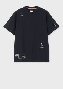 "Travel Stories" エンブロイダード Tシャツ