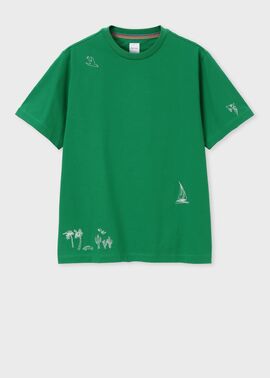 "Travel Stories" エンブロイダード Tシャツ