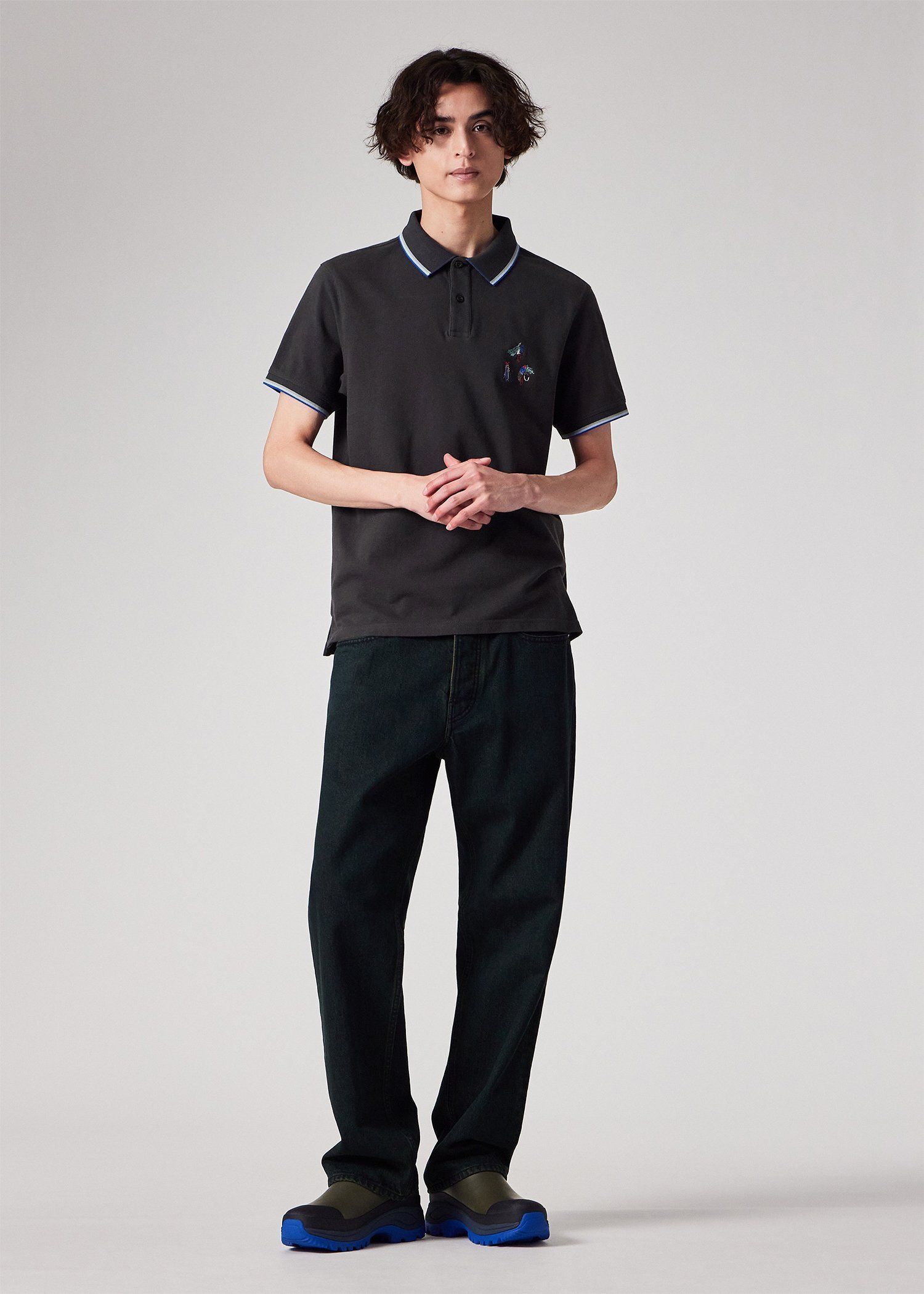 Barbour ポロシャツ　ネイビー　38 Paul Smith Loves Barbour 