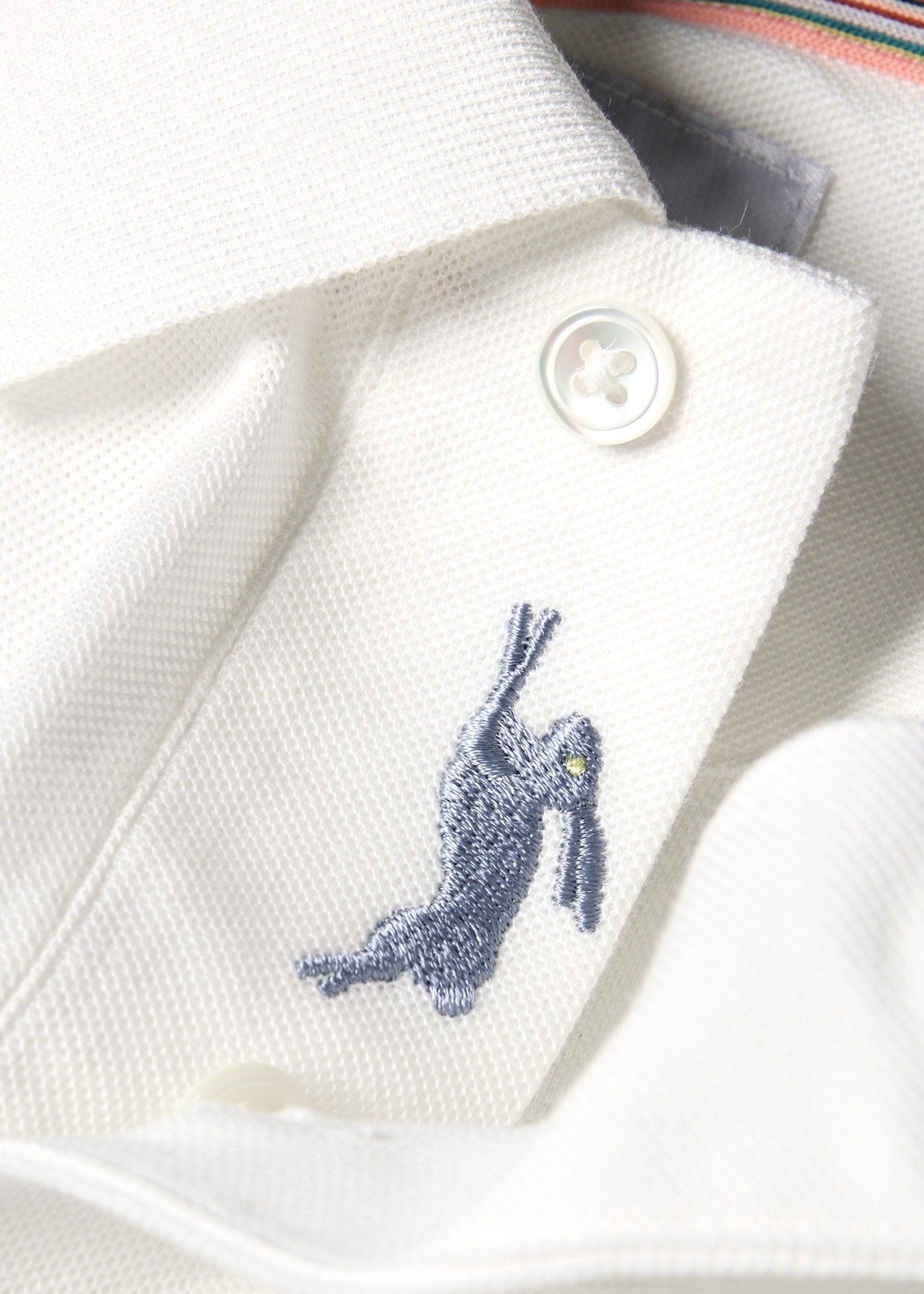 "Hidden Rabbit" エンブロイダリー ポロシャツ