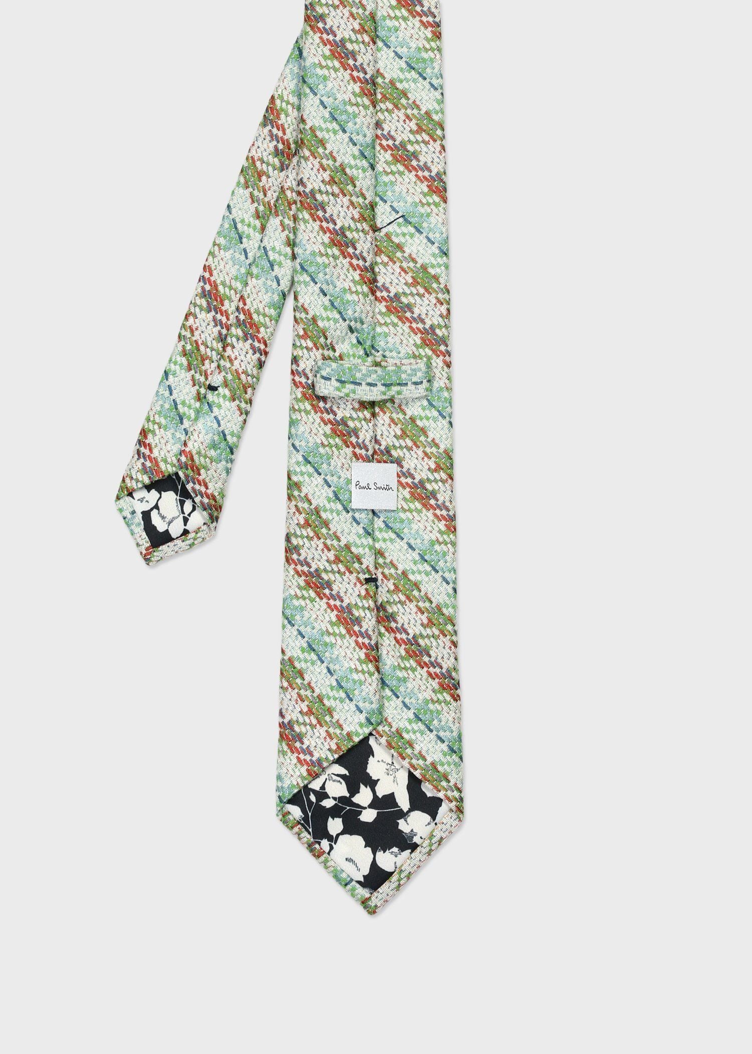 極希少 未使用 ポールスミス 3ピース 最高級 シルク混 光沢 総柄裏 極美品✨】ポールスミス マルチカラー 裏ポルカ 黒青茶 ジャガード