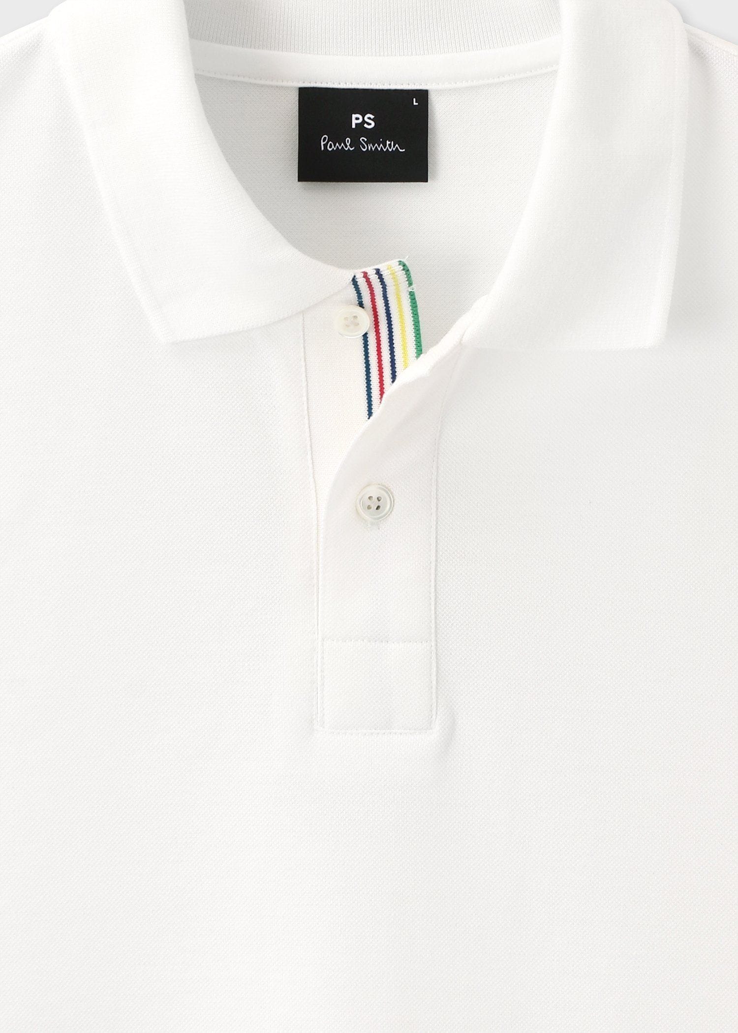 スポーツストライプ ポロシャツ