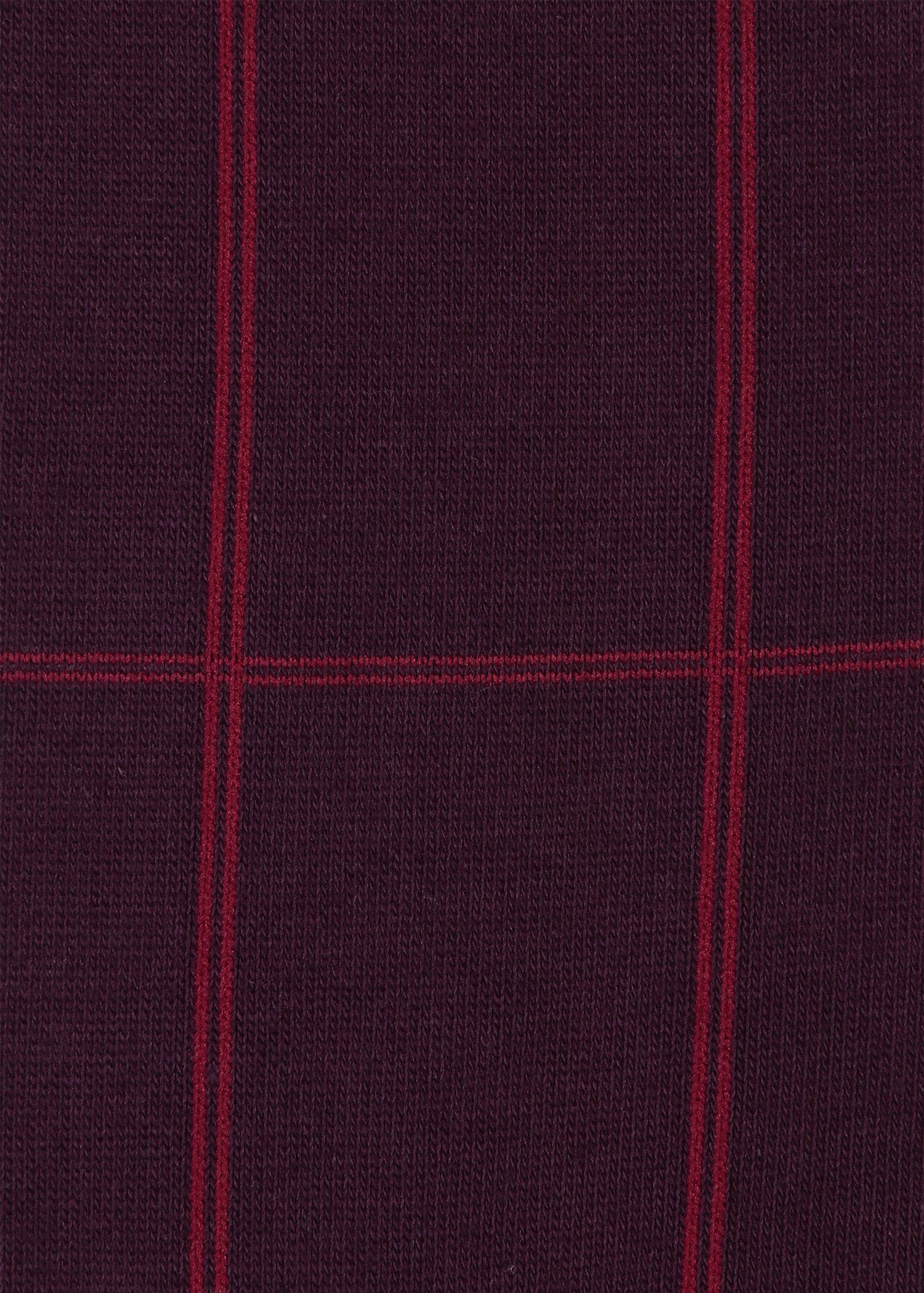 "W-Windowpane" ドレスソックス