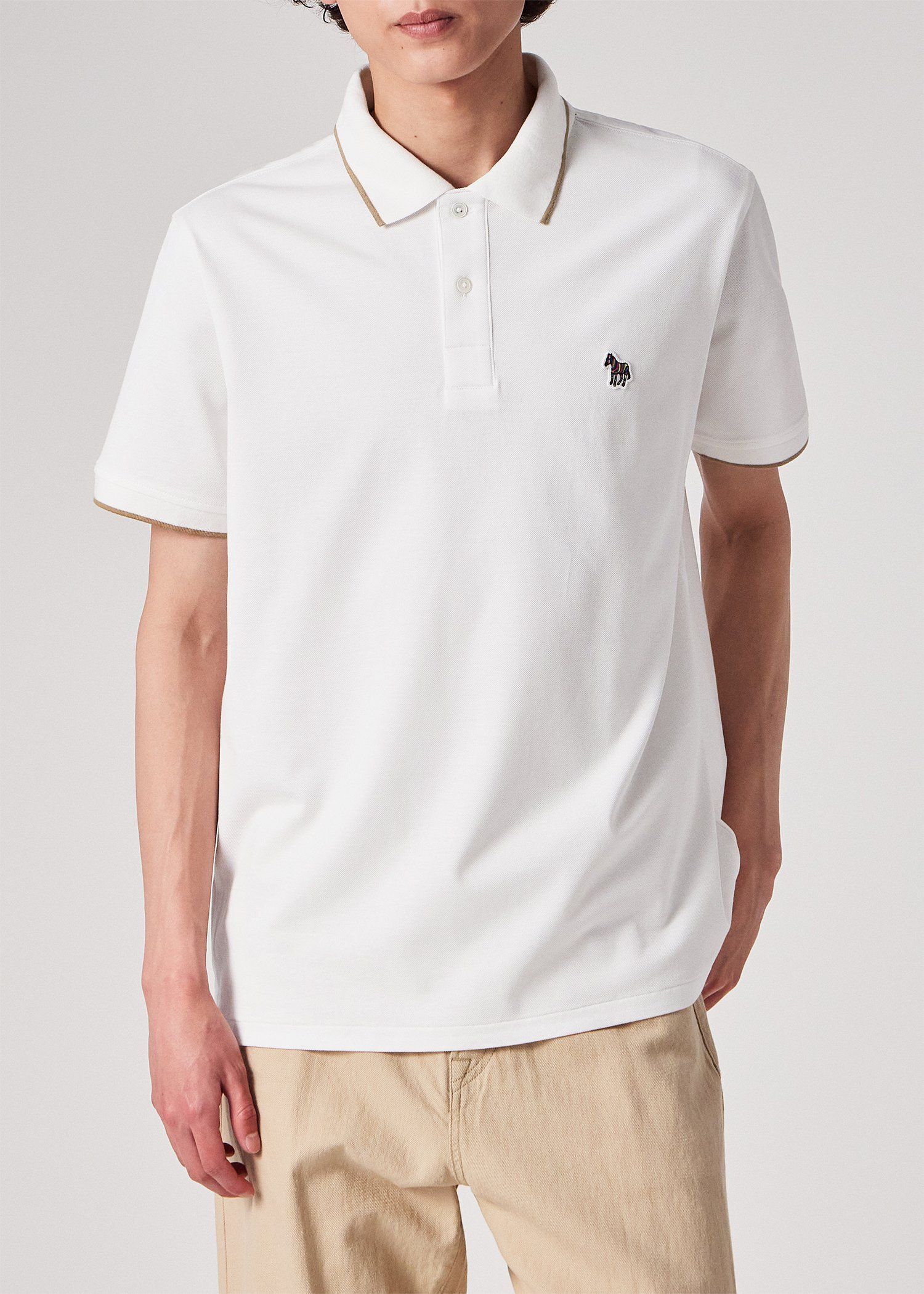 "Sports Stripe Zebra"ライン ポロシャツ