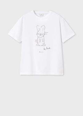 ウィメンズ Drawn by Paul "Rabbit" Tシャツ