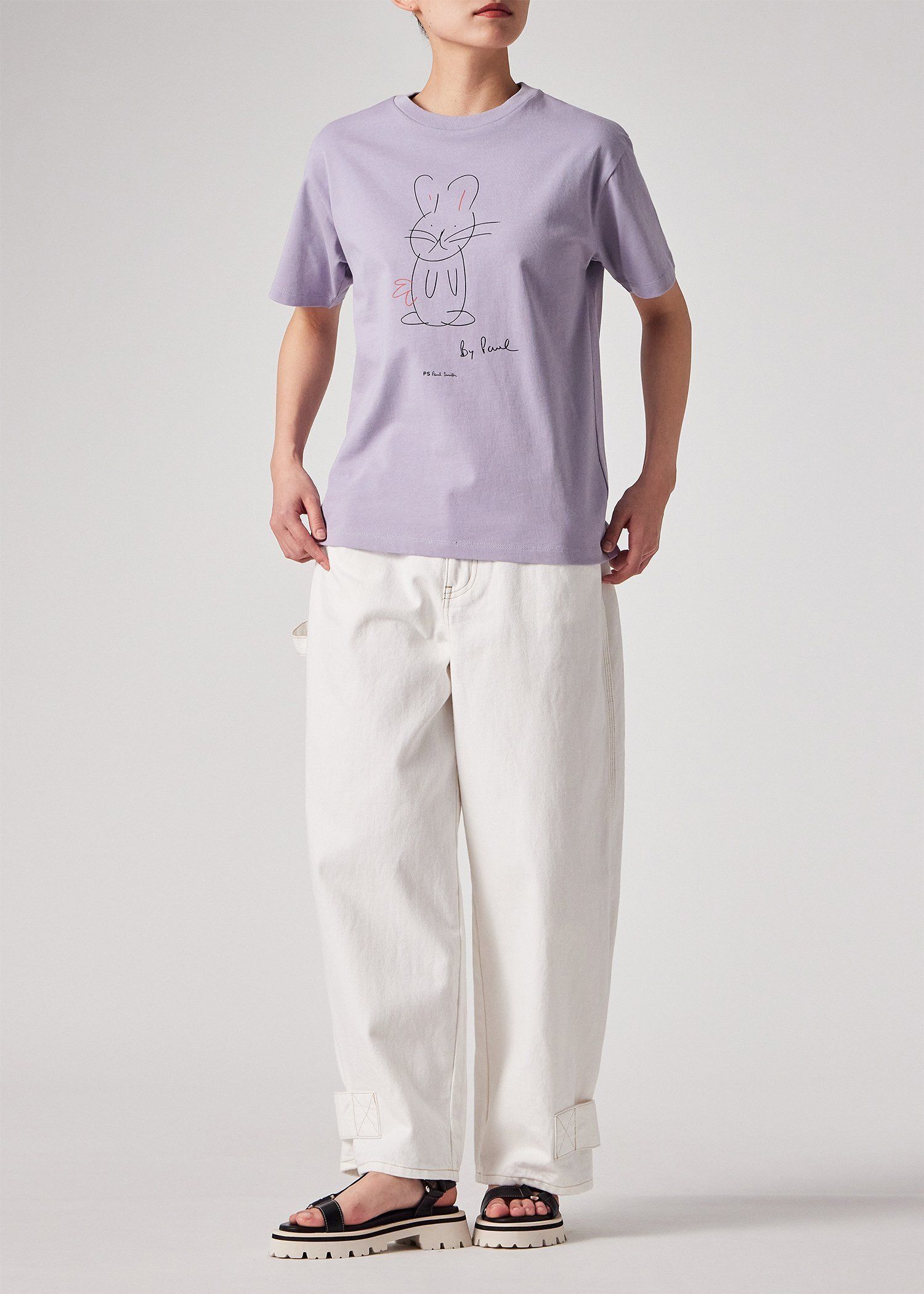 ウィメンズ Drawn by Paul "Rabbit" Tシャツ