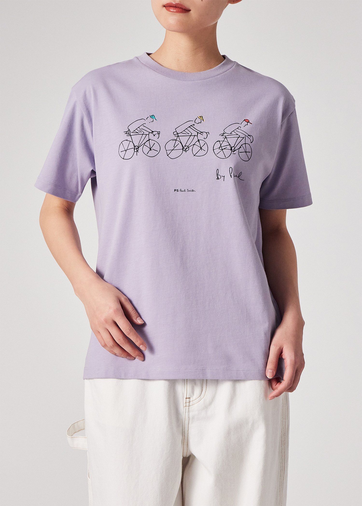 ウィメンズ Drawn by Paul "Cycling" Tシャツ