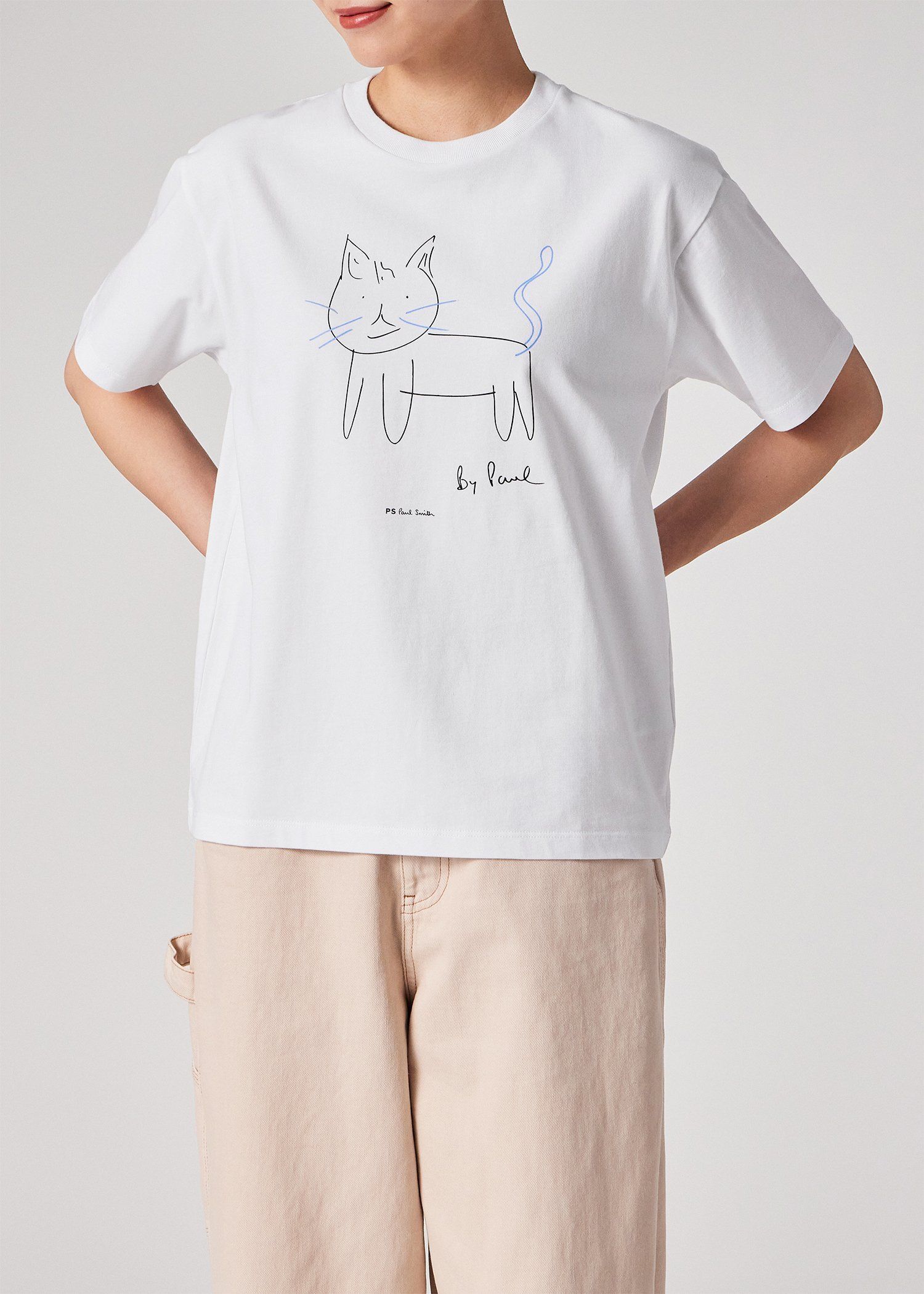 ウィメンズ Drawn by Paul "Cat" Tシャツ