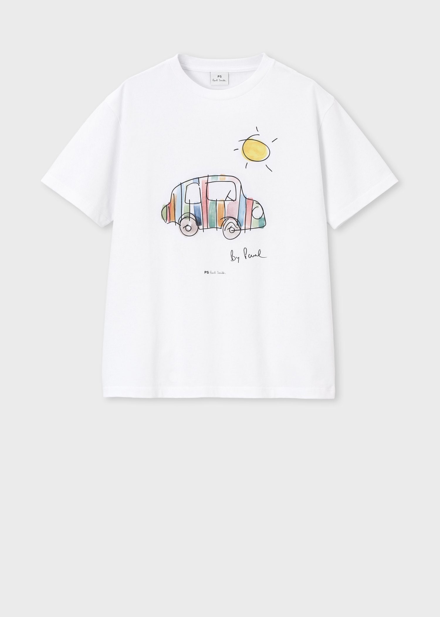 ウィメンズ Drawn by Paul "Striped Car" Tシャツ